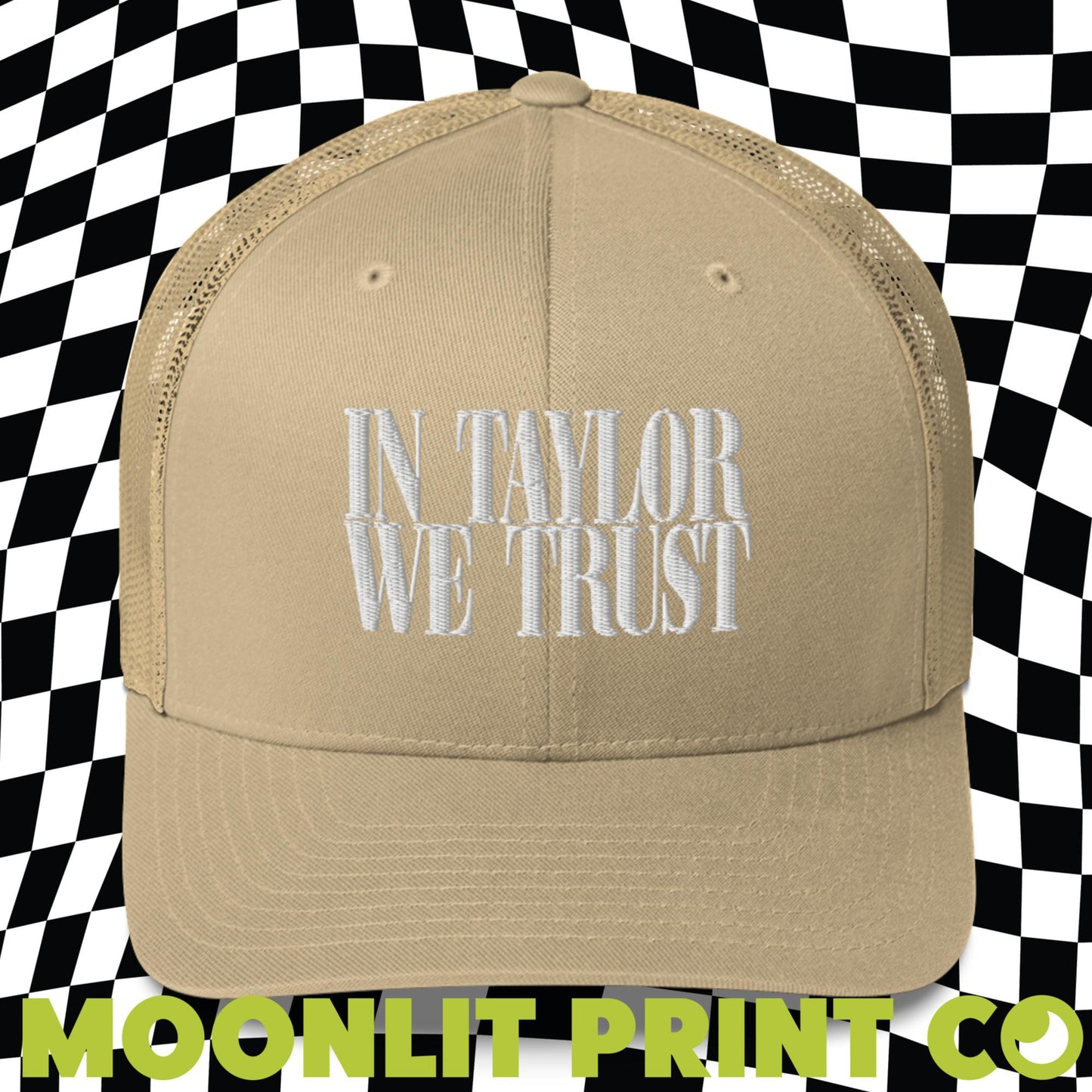 In Taylor We Trust Retro Trucker Hat, Embroidered