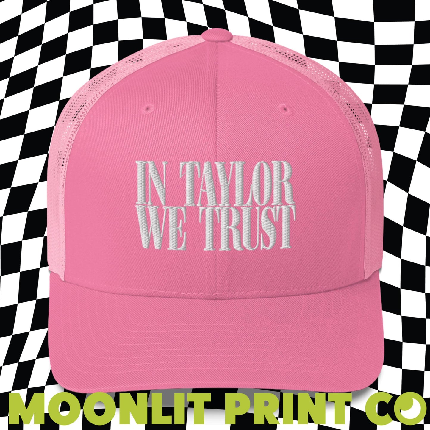 In Taylor We Trust Retro Trucker Hat, Embroidered