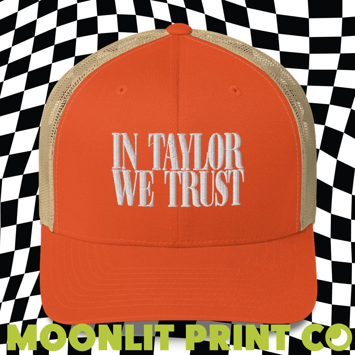 In Taylor We Trust Retro Trucker Hat, Embroidered