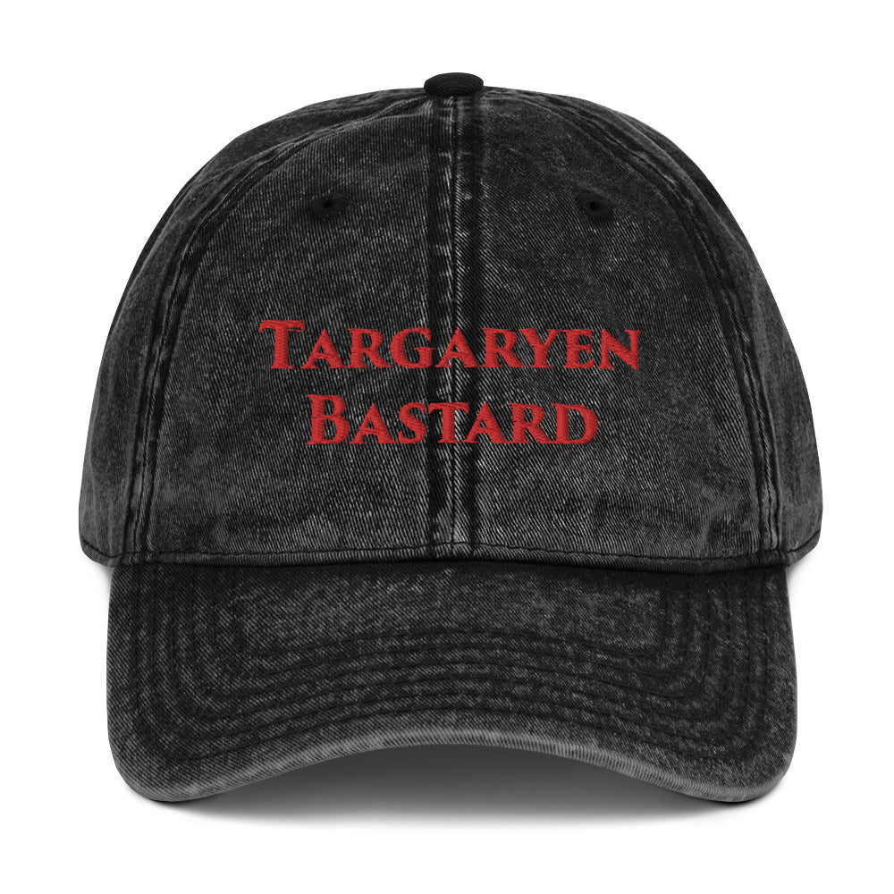 Targaryen Bastard Snow Washed Dad Hat - FRONT ONLY