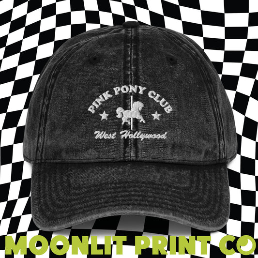 Pink Pony Club Snow Washed Dad Hat