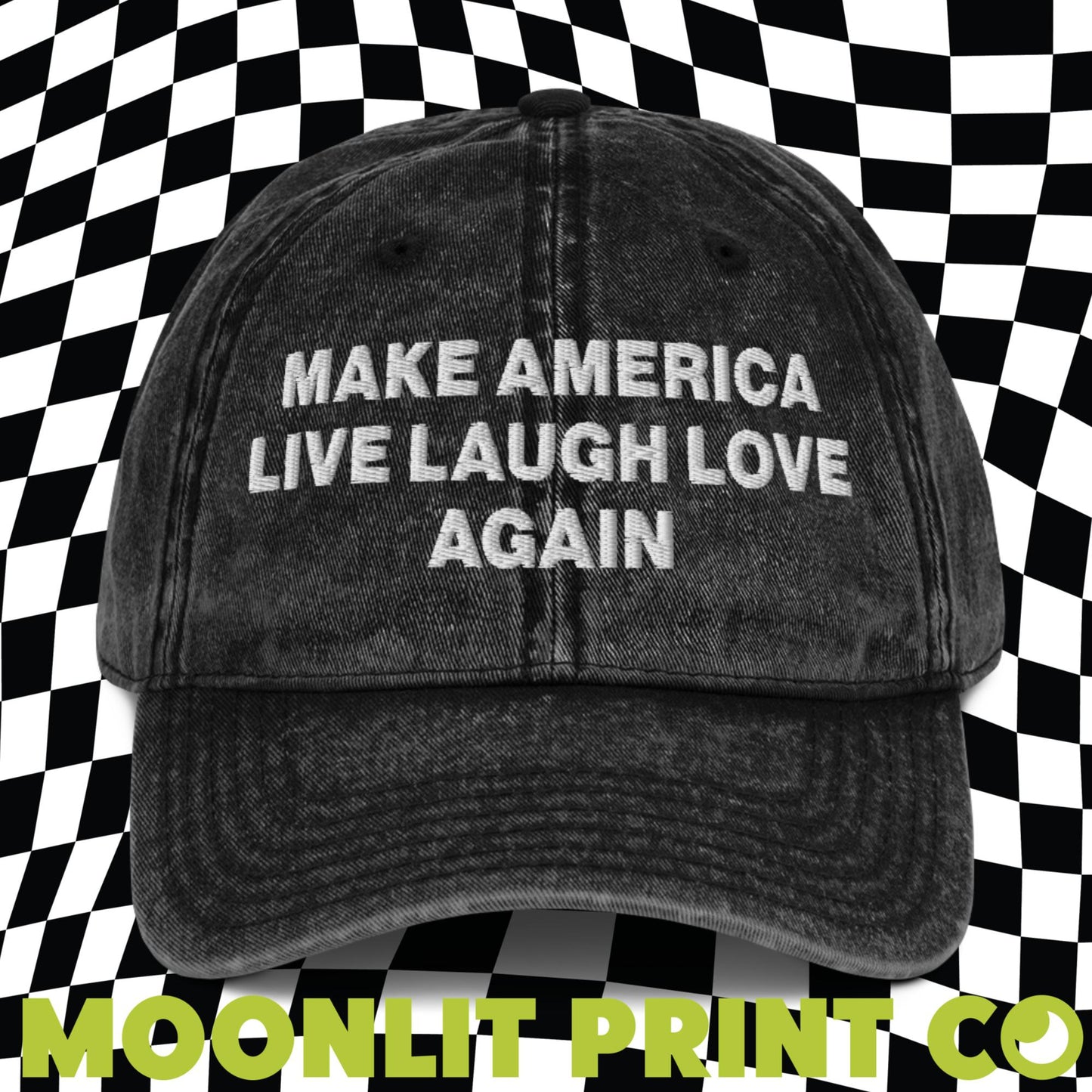 Make America Live Laugh Love Again Embroidered Dad Hat, Make America Laugh Again, MALA Hat, Kamala For President, Harris 2024