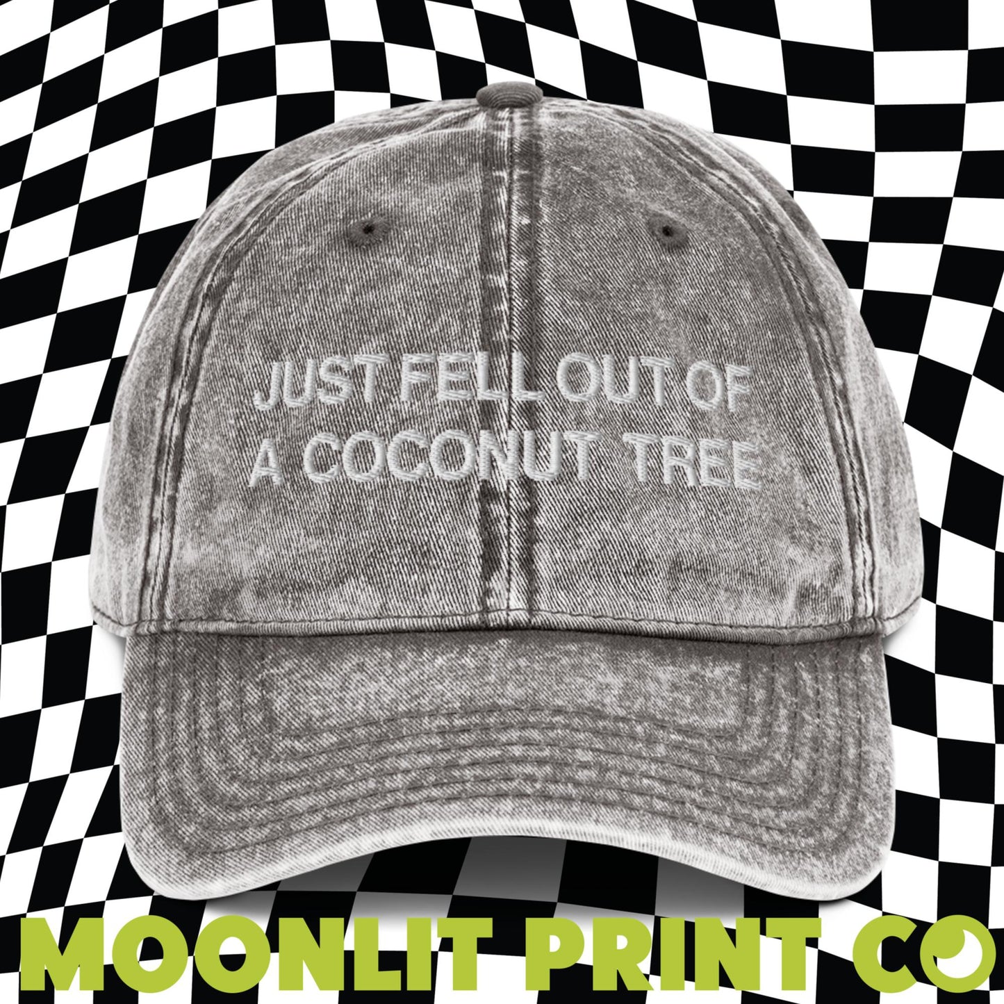 Just Fell Out Of A Coconut Tree, Embroidered Dad Hat, Kamala 2024, Coconut Tree Hat, Funny Election Hat, Gift For Her, Democrat Harris