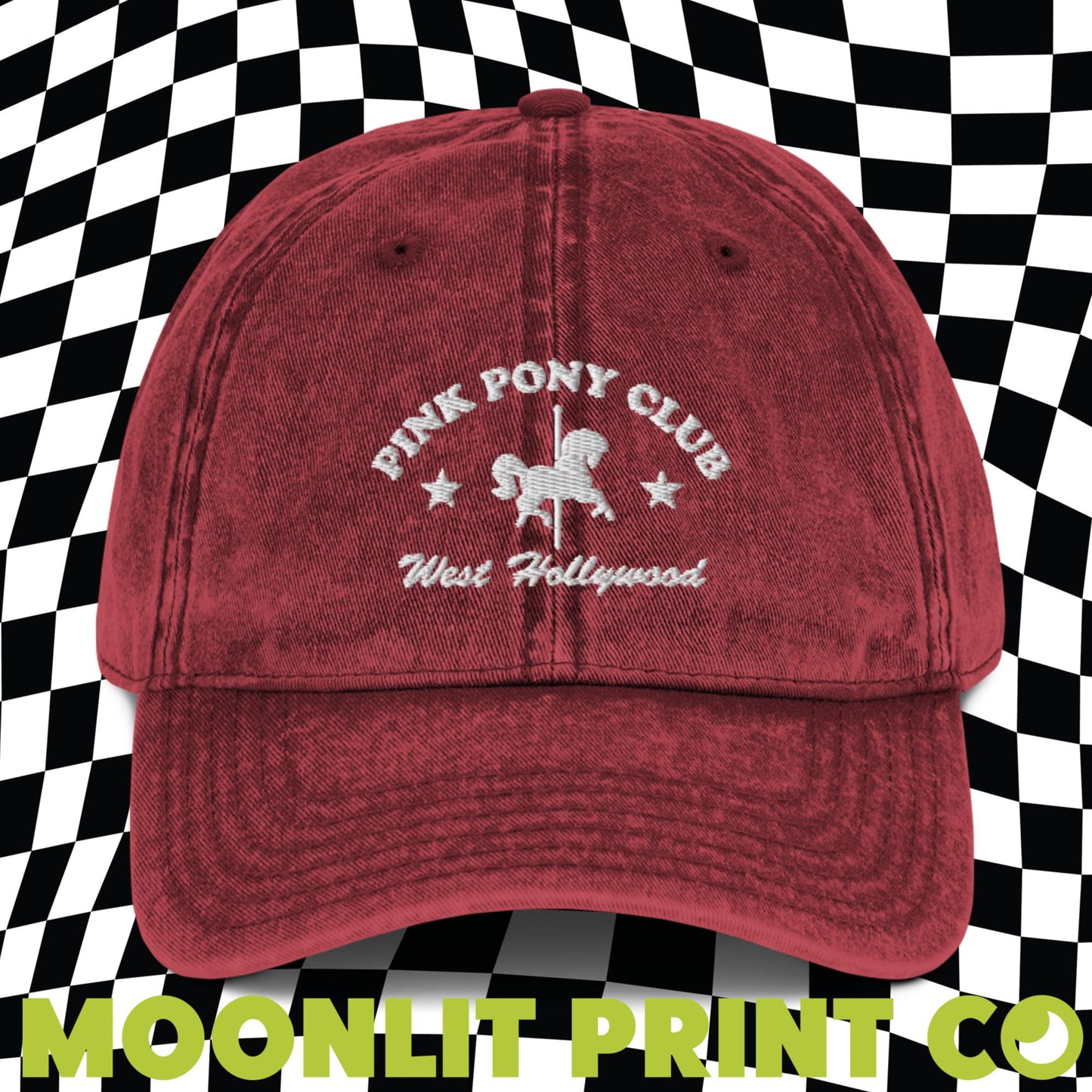 Pink Pony Club Snow Washed Dad Hat