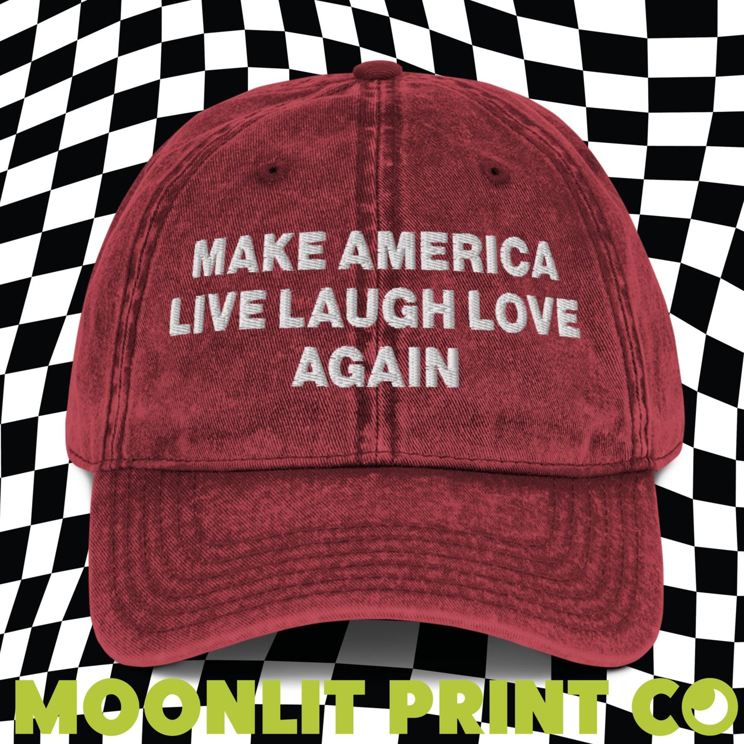 Make America Live Laugh Love Again Embroidered Dad Hat, Make America Laugh Again, MALA Hat, Kamala For President, Harris 2024