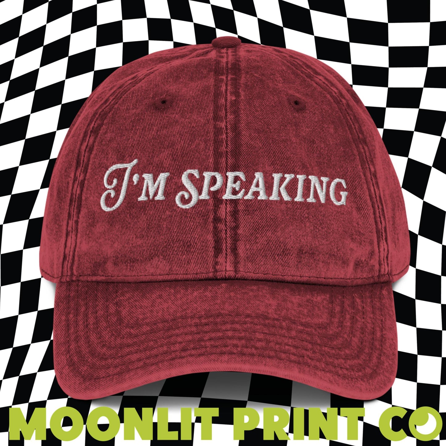 I'm Speaking Kamala Embroidered Dad Hat, Feminist Hat, Vice President, Democratic Party, Election 2024, Harris For President