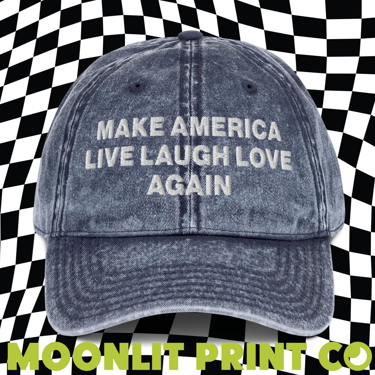 Make America Live Laugh Love Again Embroidered Dad Hat, Make America Laugh Again, MALA Hat, Kamala For President, Harris 2024