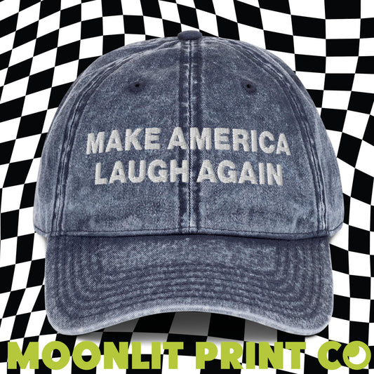 Make America Laugh Again Embroidered Dad Hat, MALA Hat, Kamala For President, Election Hat, Harris 2024