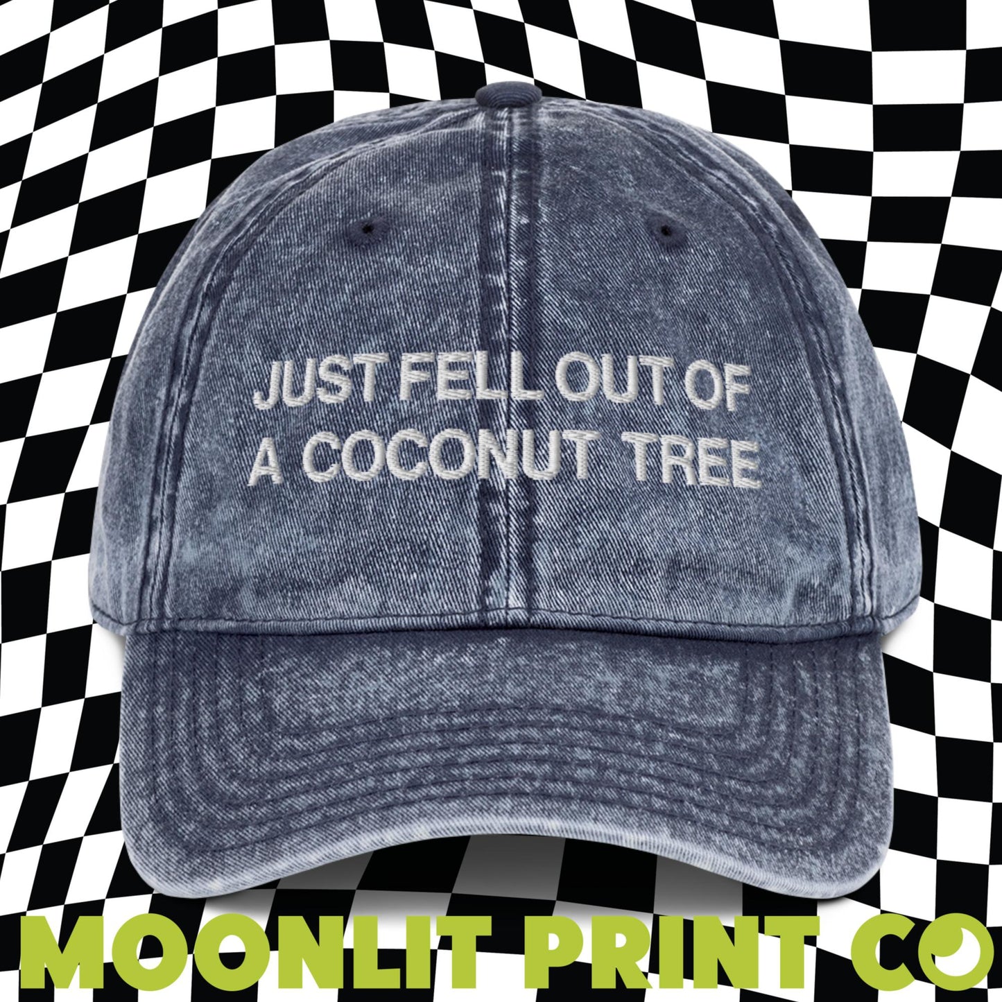 Just Fell Out Of A Coconut Tree, Embroidered Dad Hat, Kamala 2024, Coconut Tree Hat, Funny Election Hat, Gift For Her, Democrat Harris