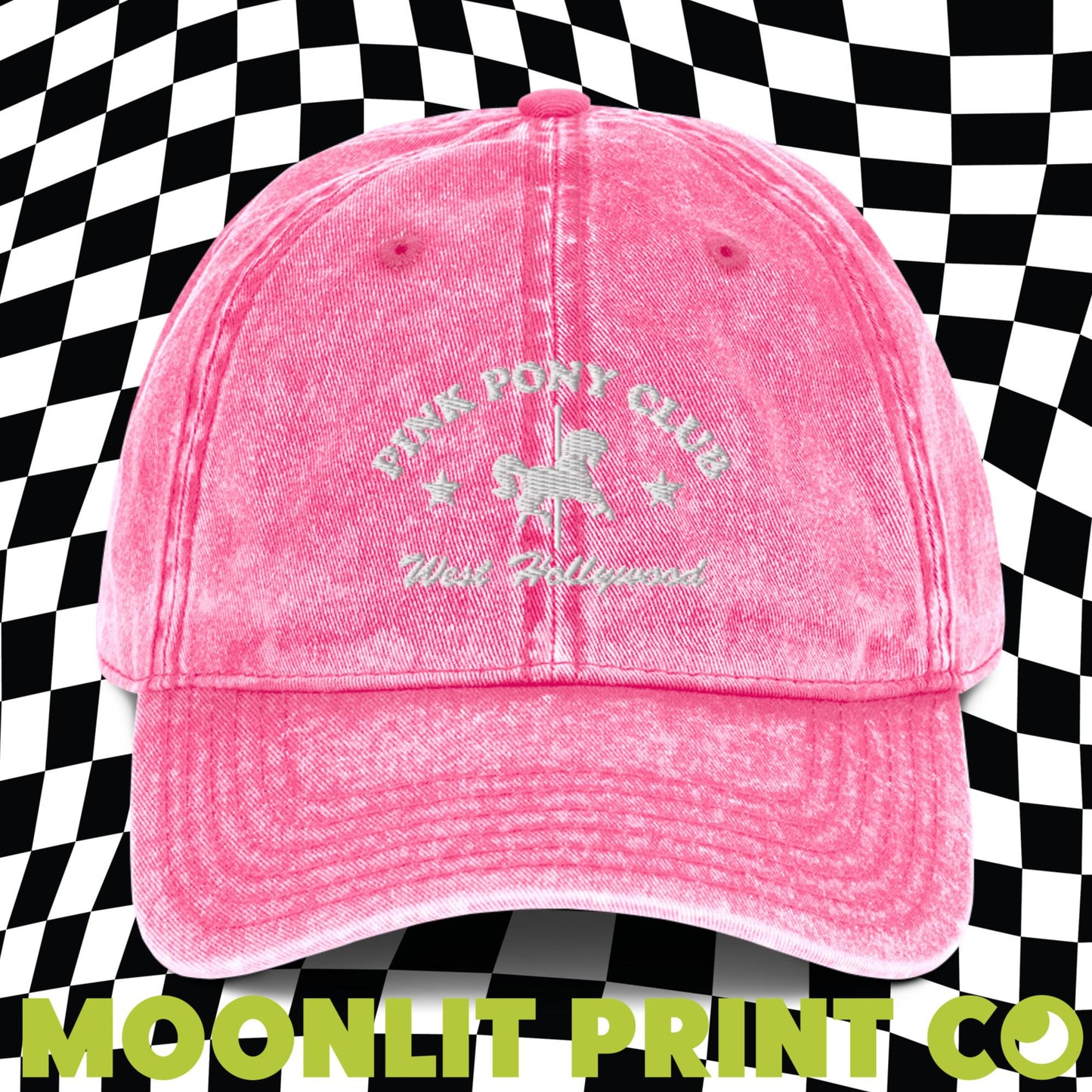 Pink Pony Club Snow Washed Dad Hat