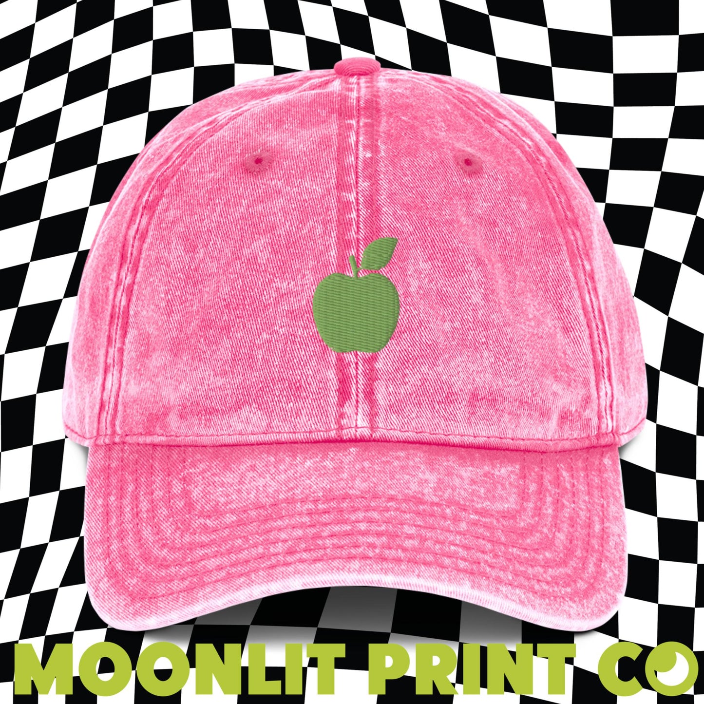 apple brat Embroidered Solid Color Dad Hat, brat Hat, trendy camp hat, I'm so julia, viral tiktok dance, trending apple