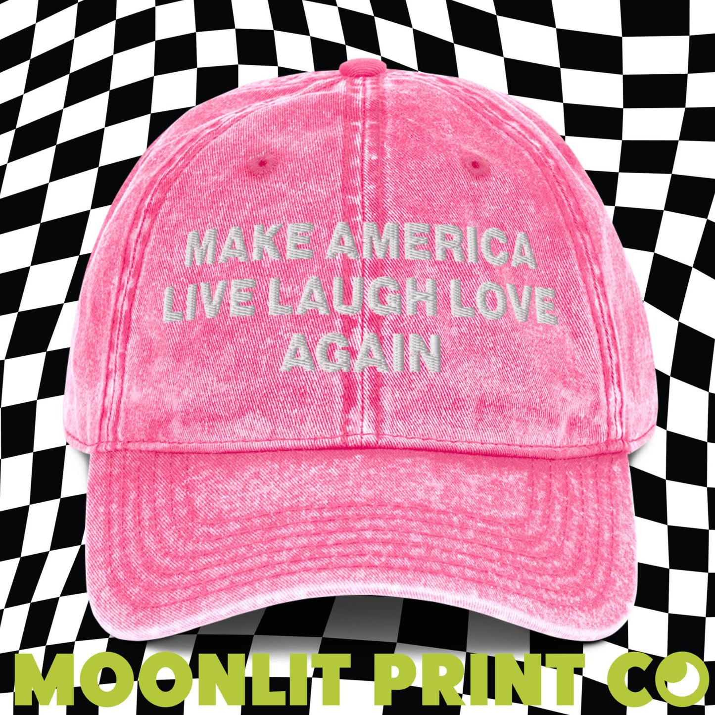 Make America Live Laugh Love Again Embroidered Dad Hat, Make America Laugh Again, MALA Hat, Kamala For President, Harris 2024