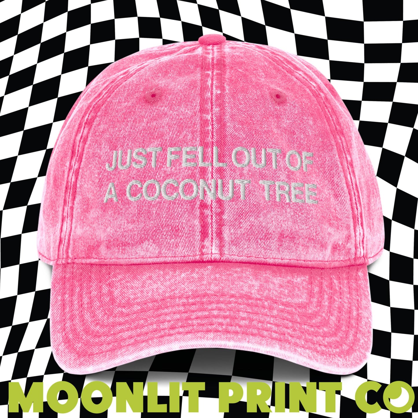 Just Fell Out Of A Coconut Tree, Embroidered Dad Hat, Kamala 2024, Coconut Tree Hat, Funny Election Hat, Gift For Her, Democrat Harris