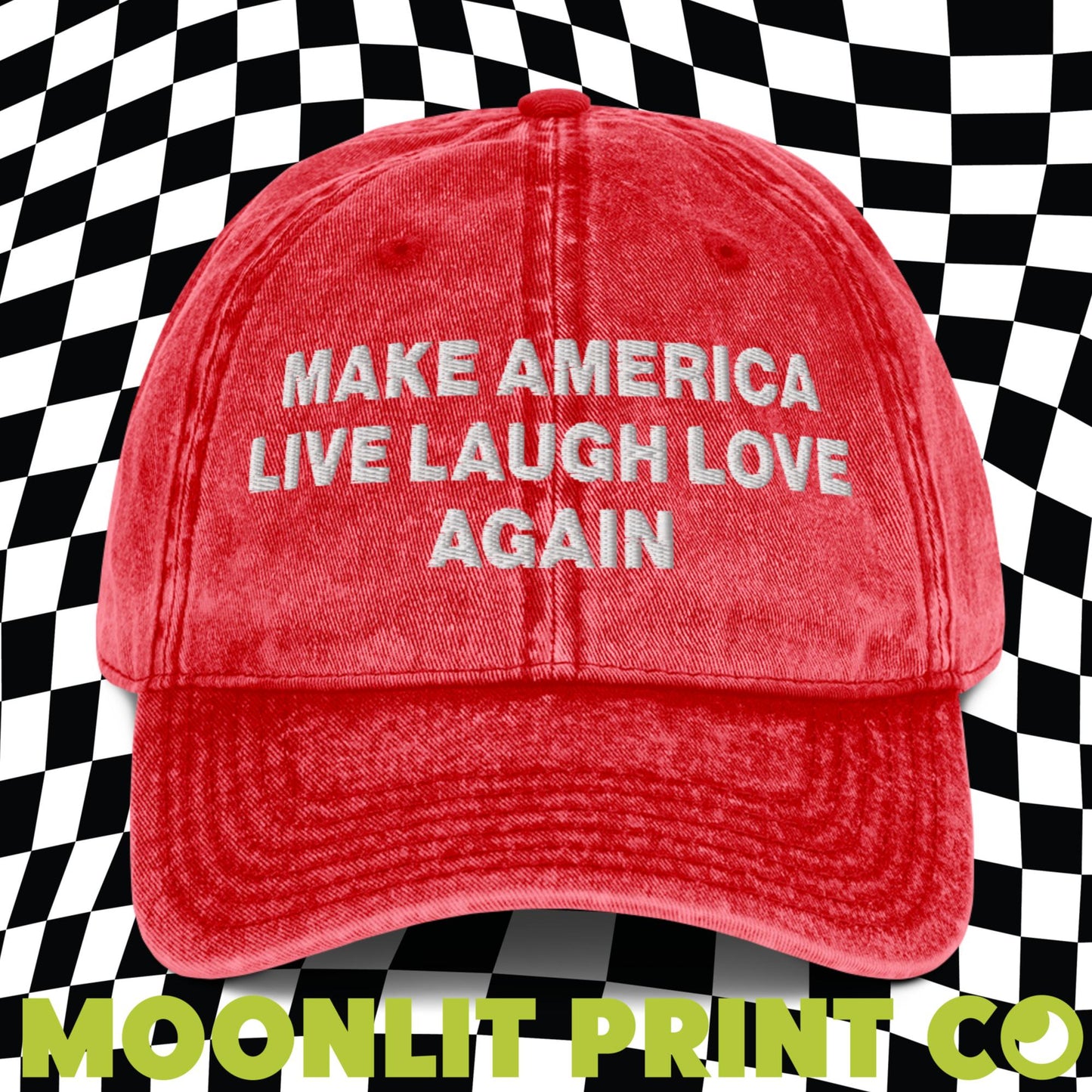 Make America Live Laugh Love Again Embroidered Dad Hat, Make America Laugh Again, MALA Hat, Kamala For President, Harris 2024