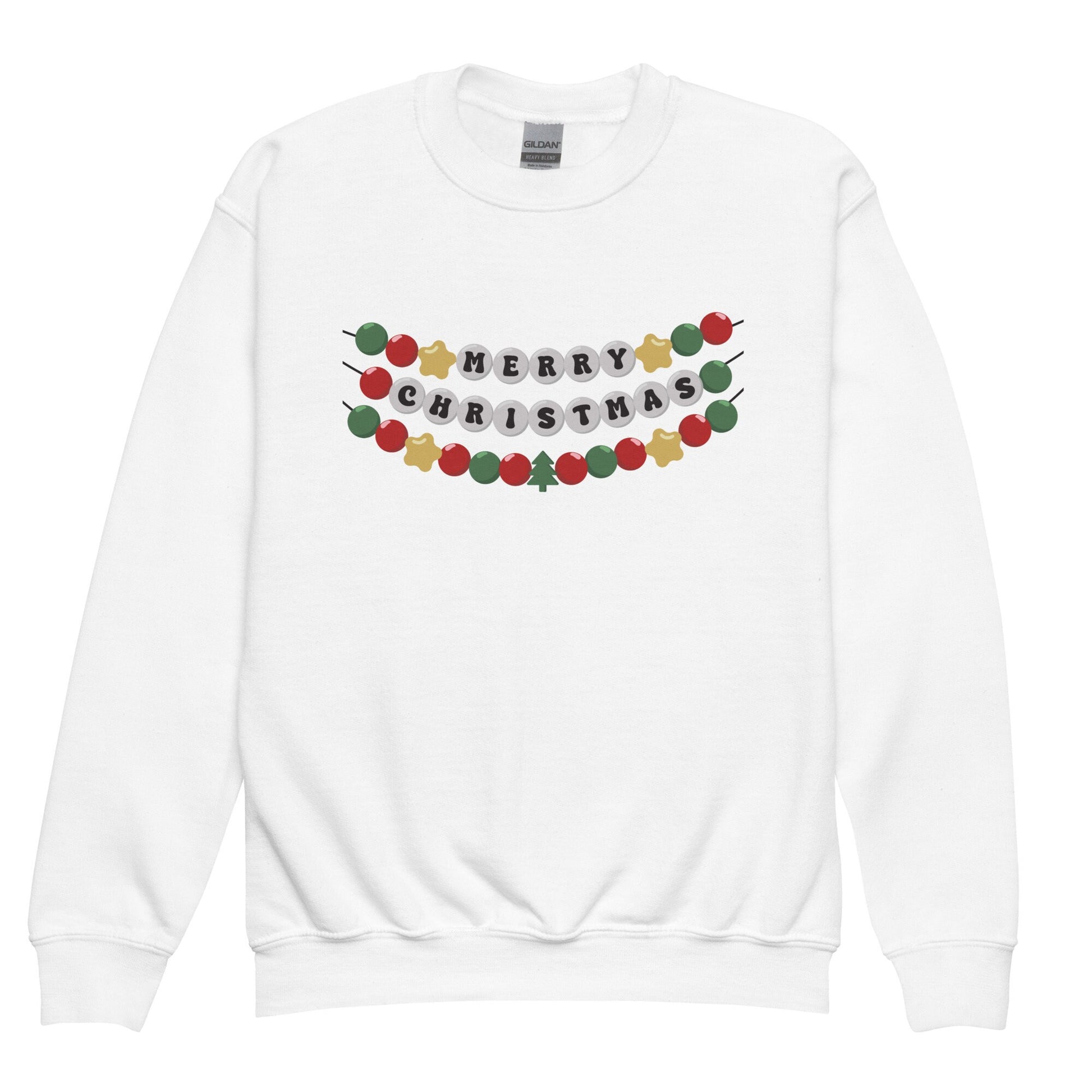 Merry Swiftmas Friendship Bracelet Tswift Youth Gildan Crewneck Ugly Christmas Sweater Gift For Swiftie Funny Tee Merry Christmas