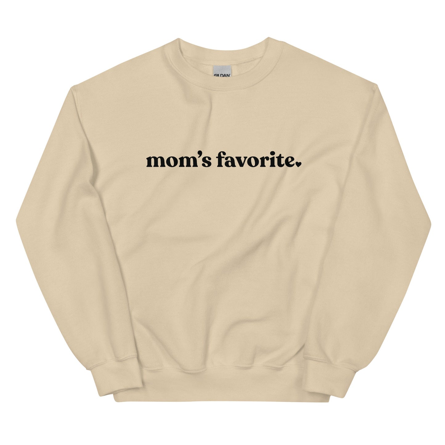 Mom&#39;s Favorite Gildan Crewneck Favorite Daughter Favorite Son Funny Shirt Trendy Holiday Gift Favorite Daughter Gift For Daughter