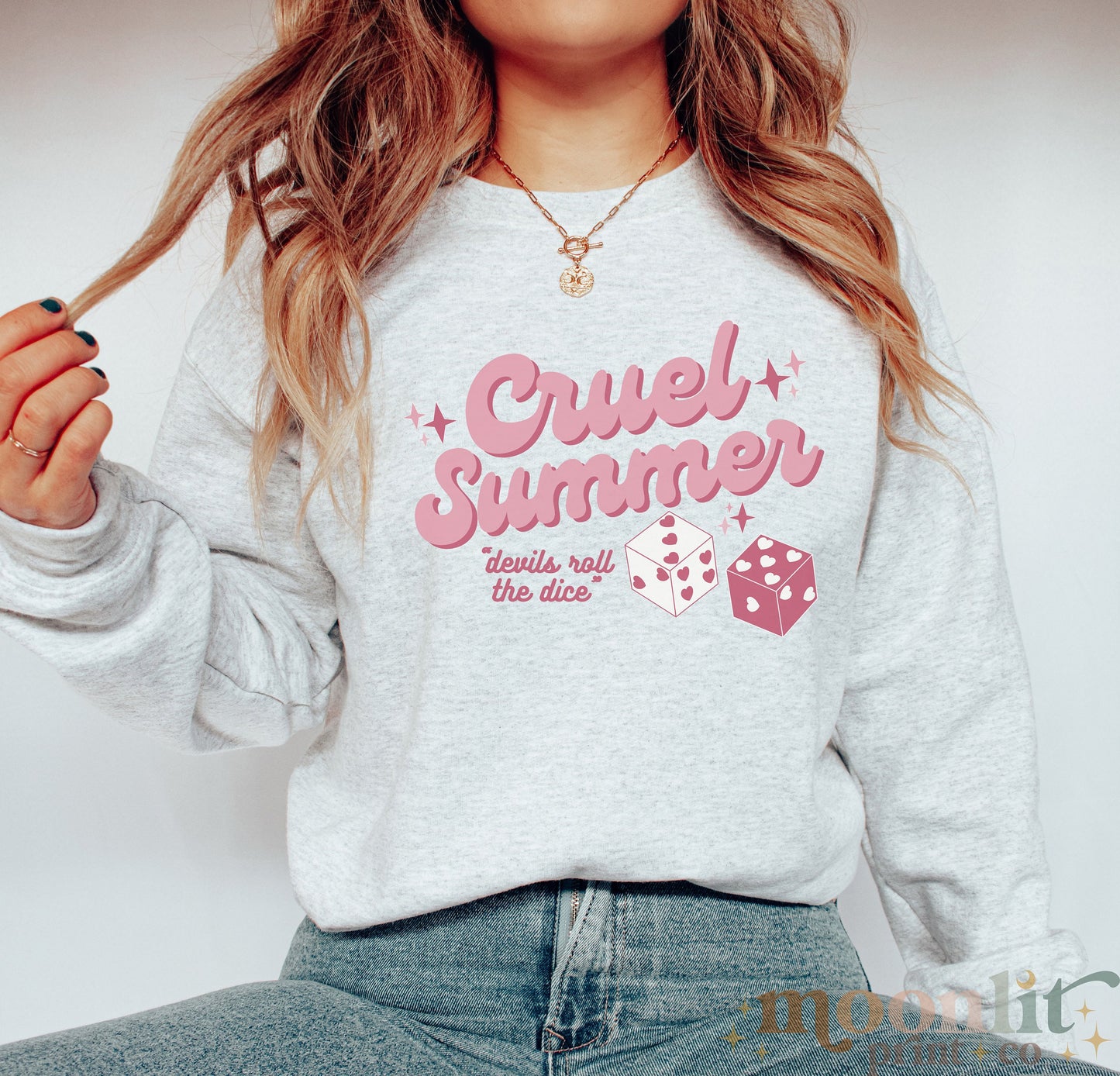 Cruel Summer Gildan Crewneck Swiftie Merch Lover Album Devils Roll The Dice Gift For Her Swiftmas