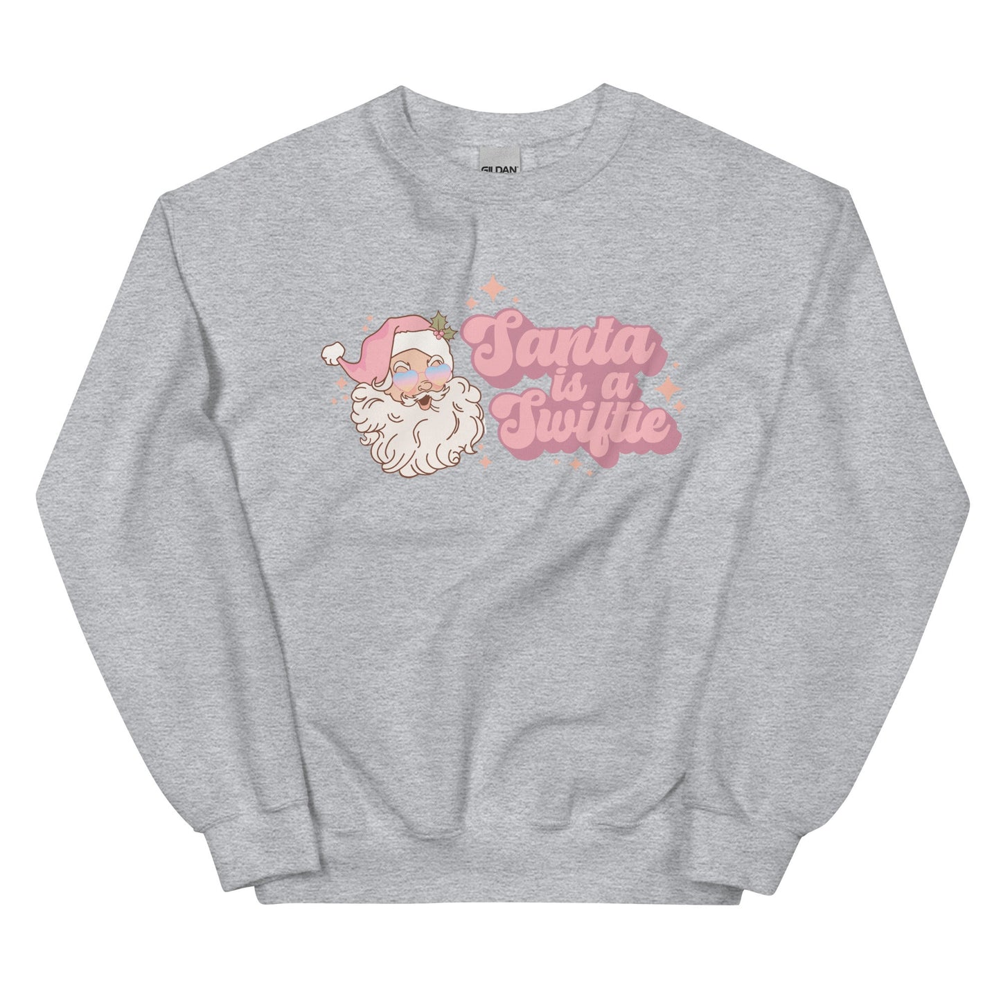 Santa Is A Swiftie Retro Vintage Santa Gildan Crewneck Tswift Merry Swiftmas Gift For Swiftie Gifts For Her