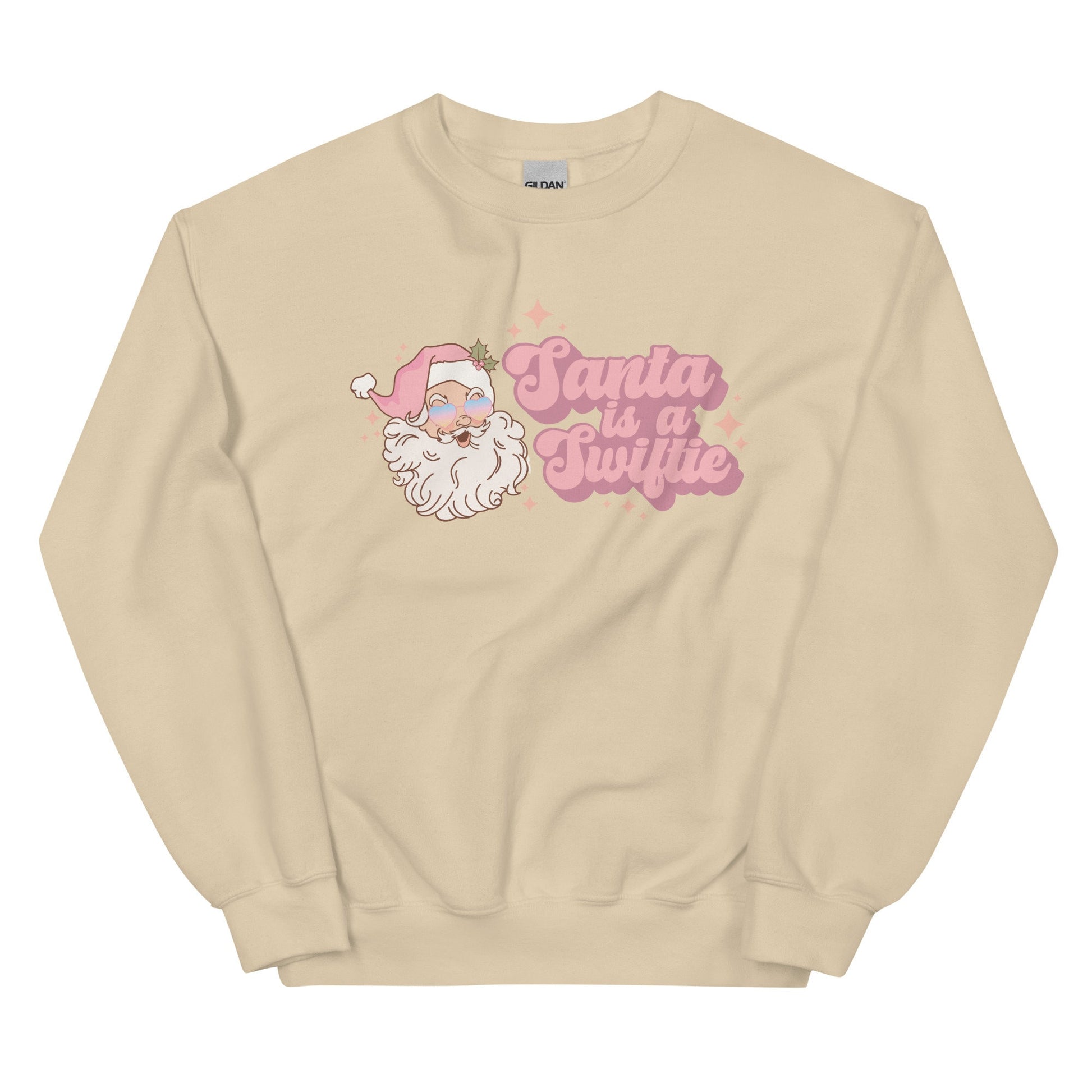 Santa Is A Swiftie Retro Vintage Santa Gildan Crewneck Tswift Merry Swiftmas Gift For Swiftie Gifts For Her