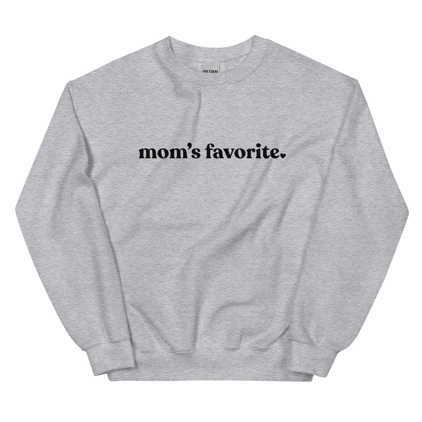 Mom&#39;s Favorite Gildan Crewneck Favorite Daughter Favorite Son Funny Shirt Trendy Holiday Gift Favorite Daughter Gift For Daughter