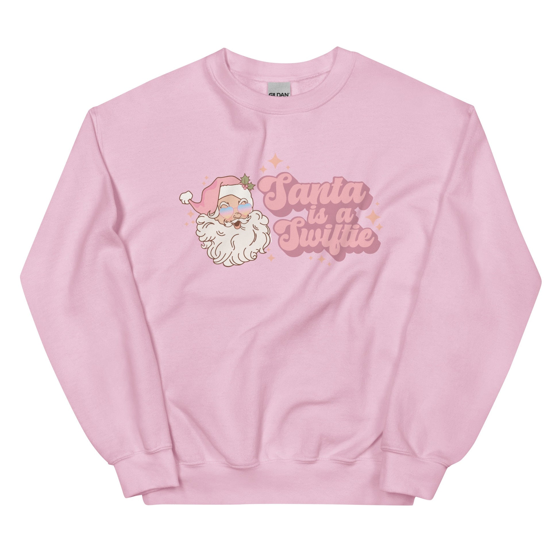 Santa Is A Swiftie Retro Vintage Santa Gildan Crewneck Tswift Merry Swiftmas Gift For Swiftie Gifts For Her