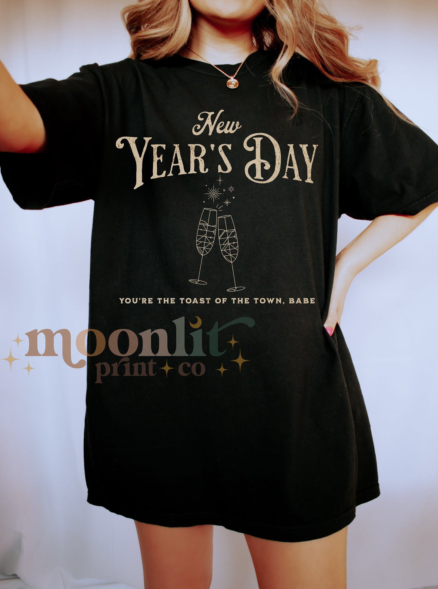 New Year's Day Comfort Colors Toast Of The Town Rep Era Reputation Album Tswift New Year 2024 Celebration Shirt Merry Swiftmas Swiftie Gift