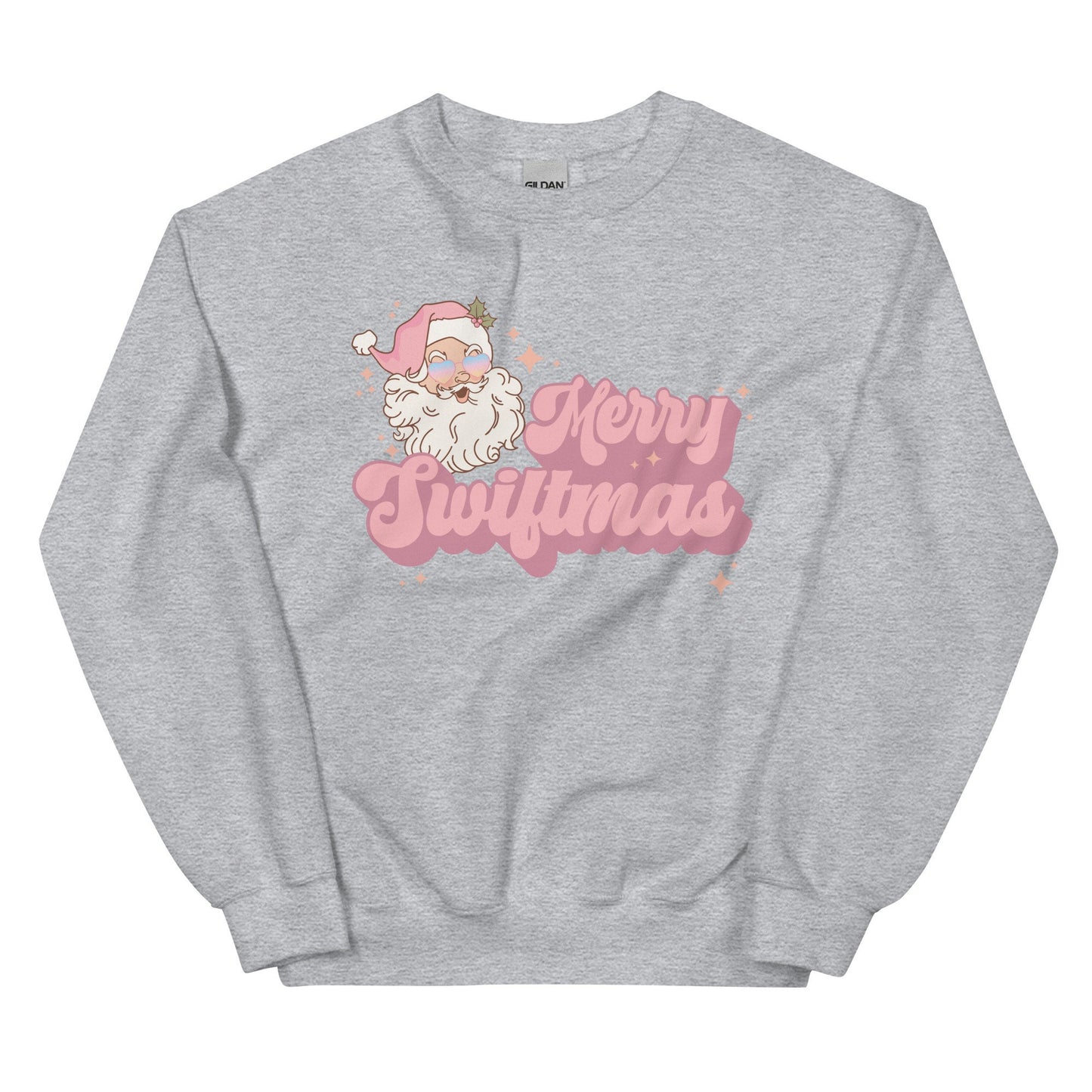 Merry Swiftmas Retro Vintage Santa Gildan Crewneck Tswift Merry Swiftmas Gift For Swiftie Gifts For Her