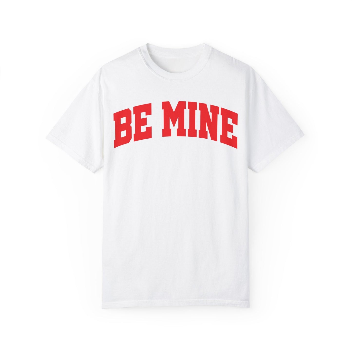 Be Mine Comfort Colors Valentine's Day Varsity Letter Trendy Shirt Retro Valentines Day Shirt Varsity Valentine Valentines Gift For Her