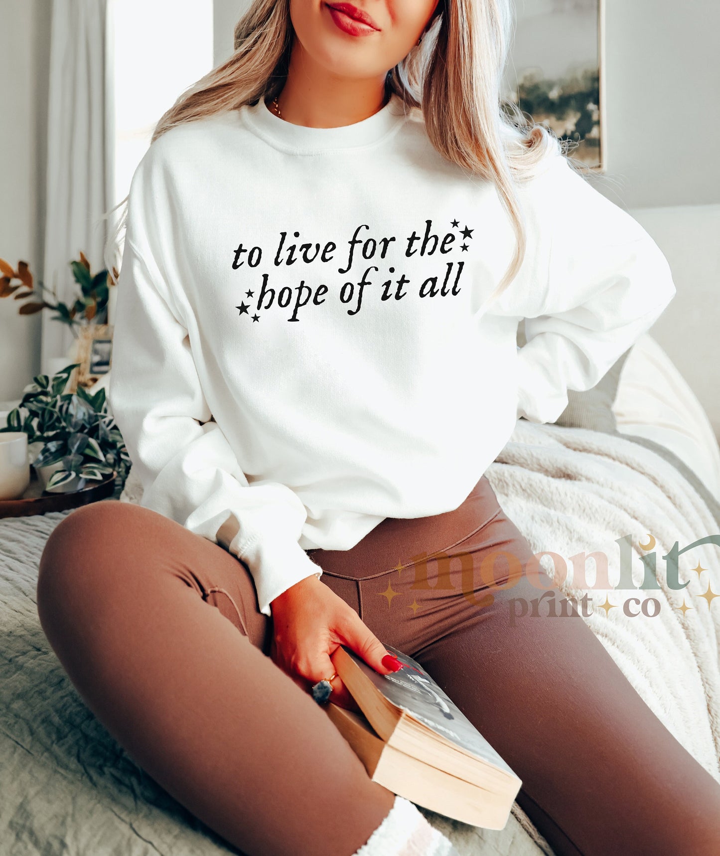 To Live For The Hope Of It All Gildan Crewneck Folklore Album Tswift Swiftie Gift Merry Swiftmas Gift For Her