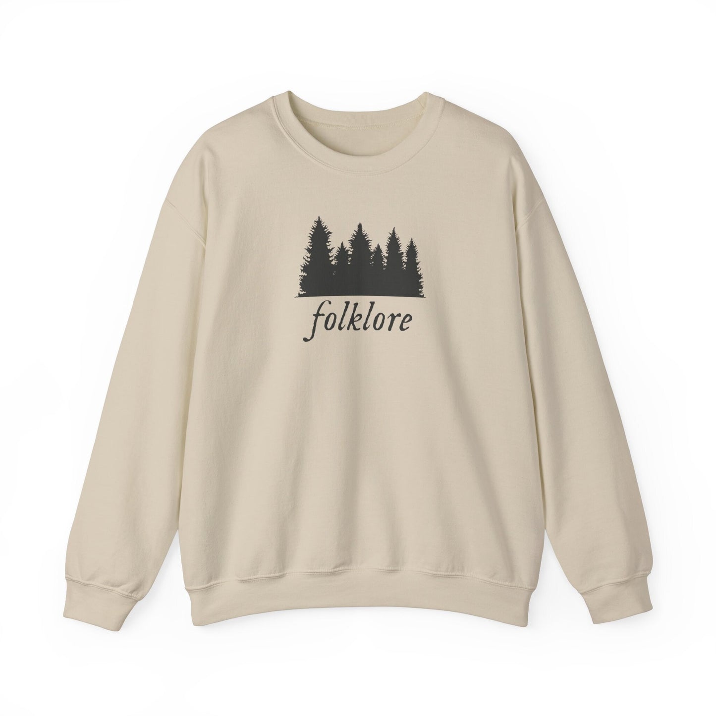 Folklore Tree Silhouette Gildan Crewneck Folklore Sweater Reputation Sweatshirt Folkwhore Tswift Swiftie Merry Swiftmas Swiftie Sweater