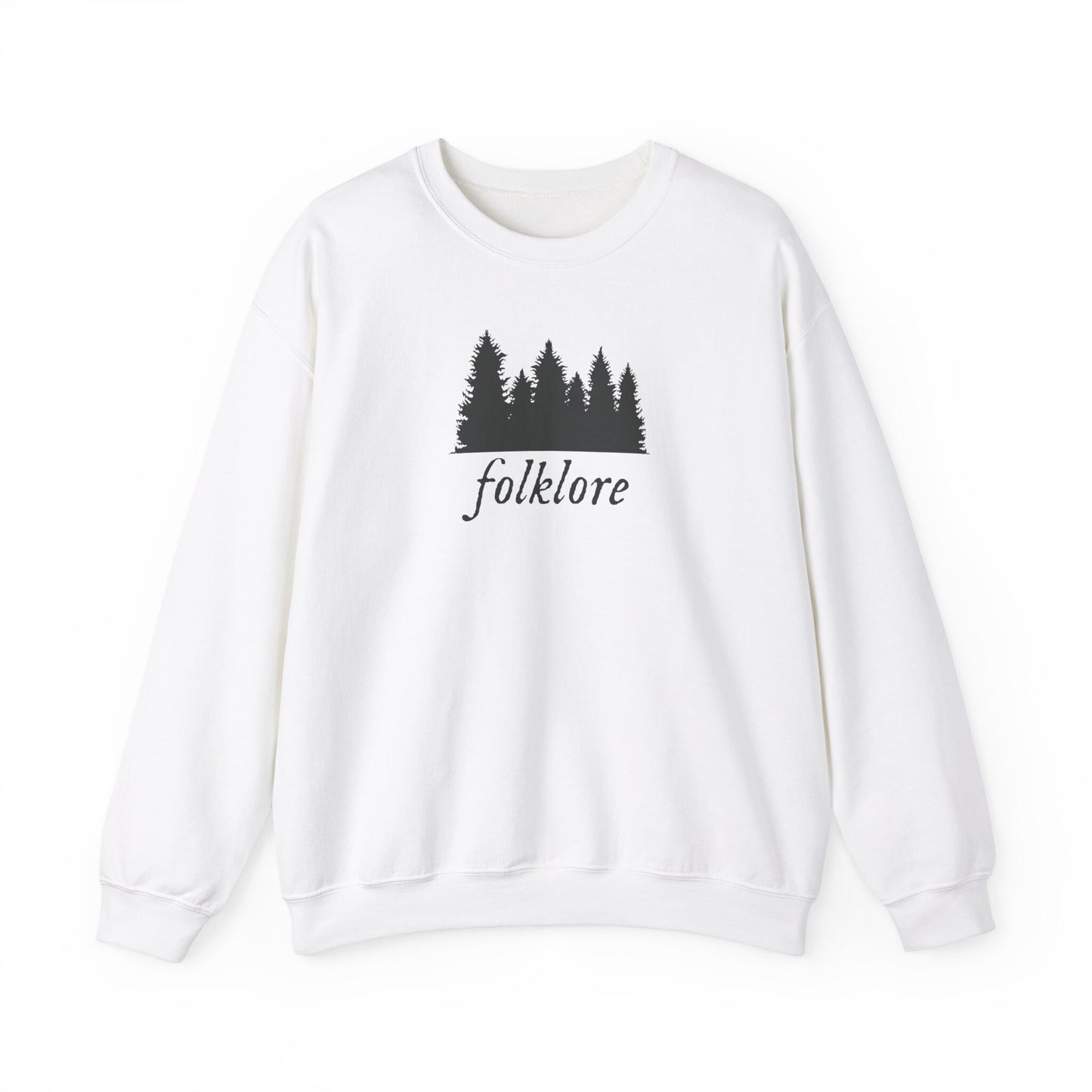 Folklore Tree Silhouette Gildan Crewneck Folklore Sweater Reputation Sweatshirt Folkwhore Tswift Swiftie Merry Swiftmas Swiftie Sweater