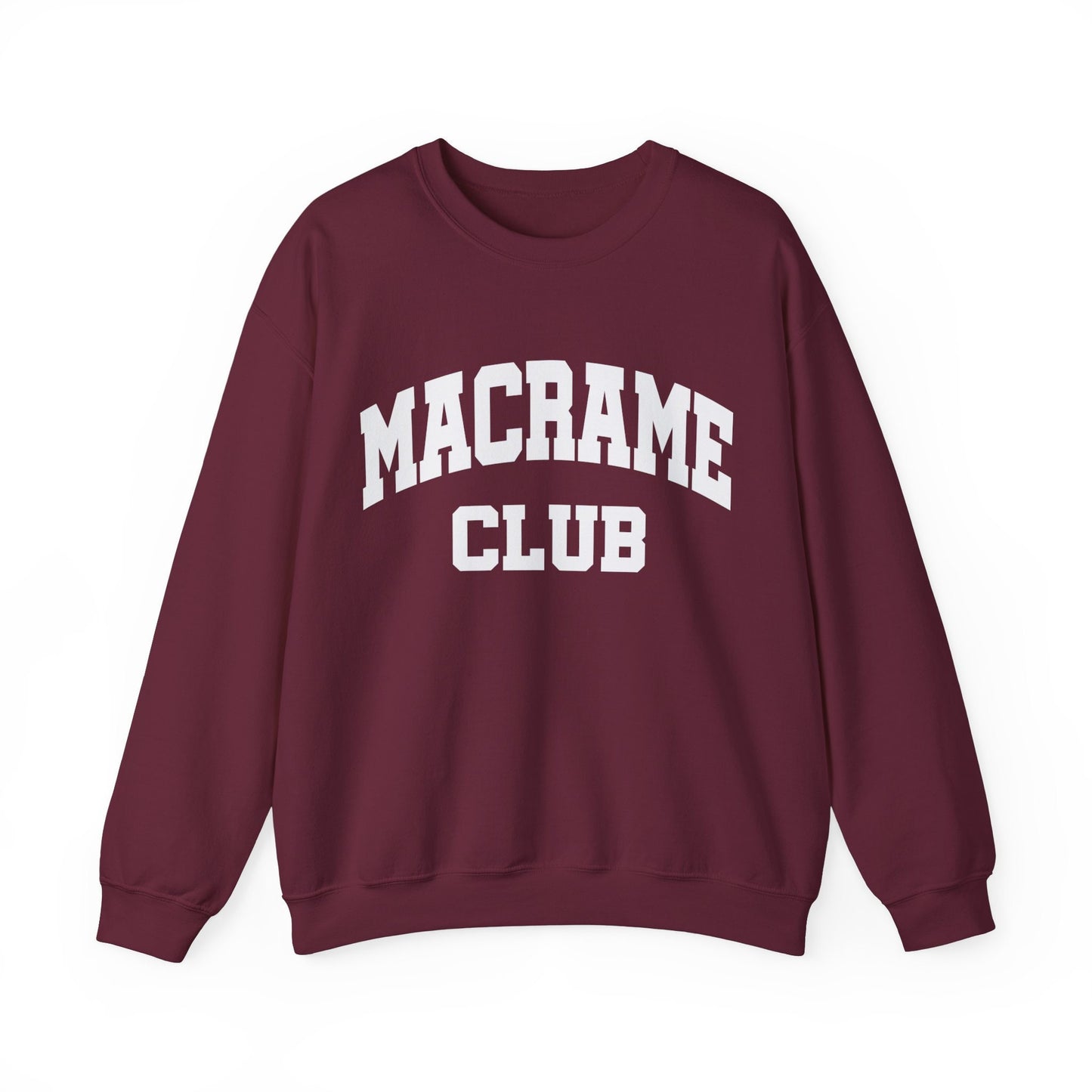 Macrame Club Macrame Artist Collegiate Sweatshirt Gildan Crewneck Macrame Gift Macrame Artist Shirt Macrame Crafters Shirt Gift For Her