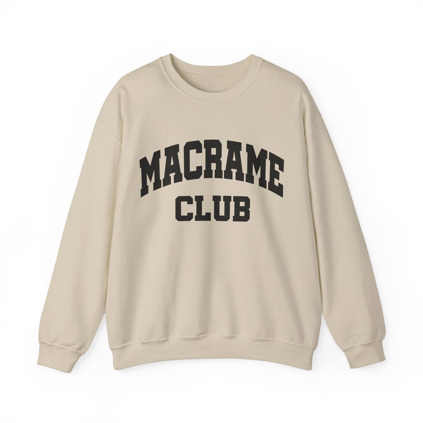 Macrame Club Macrame Artist Collegiate Sweatshirt Gildan Crewneck Macrame Gift Macrame Artist Shirt Macrame Crafters Shirt Gift For Her