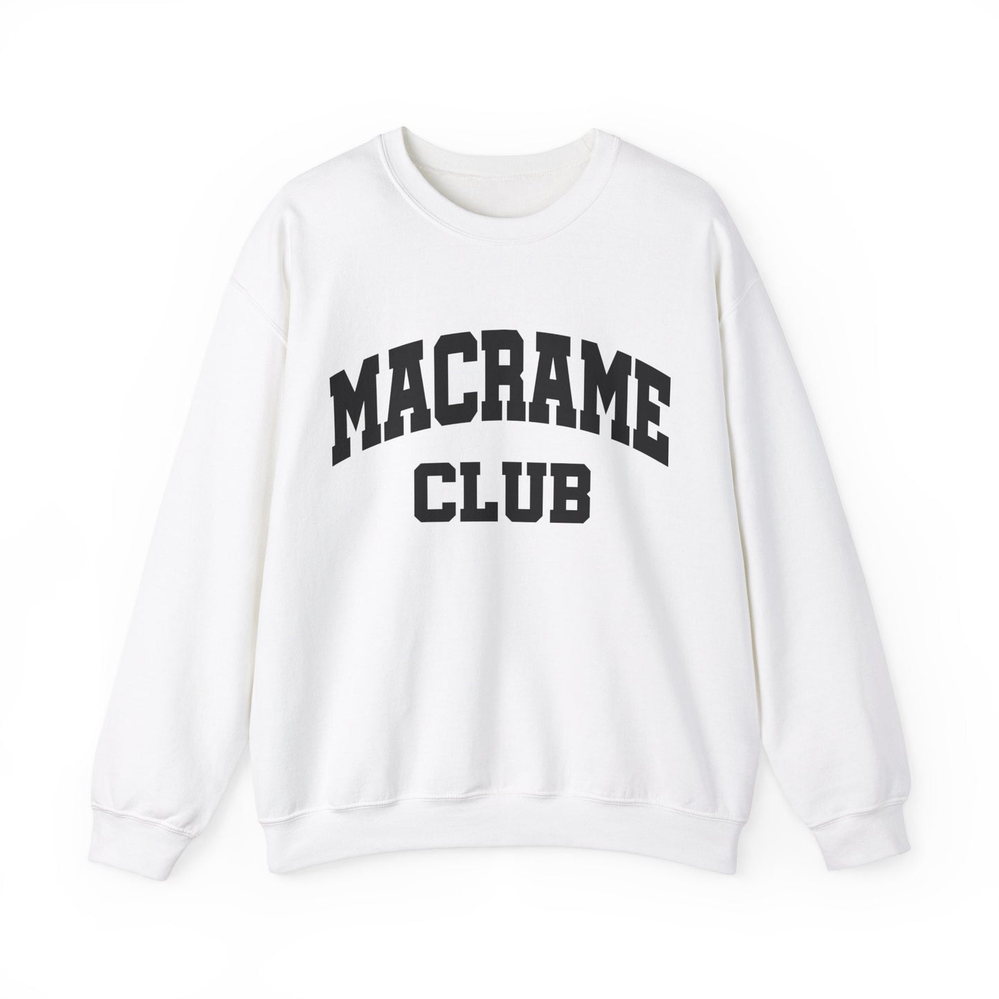 Macrame Club Macrame Artist Collegiate Sweatshirt Gildan Crewneck Macrame Gift Macrame Artist Shirt Macrame Crafters Shirt Gift For Her