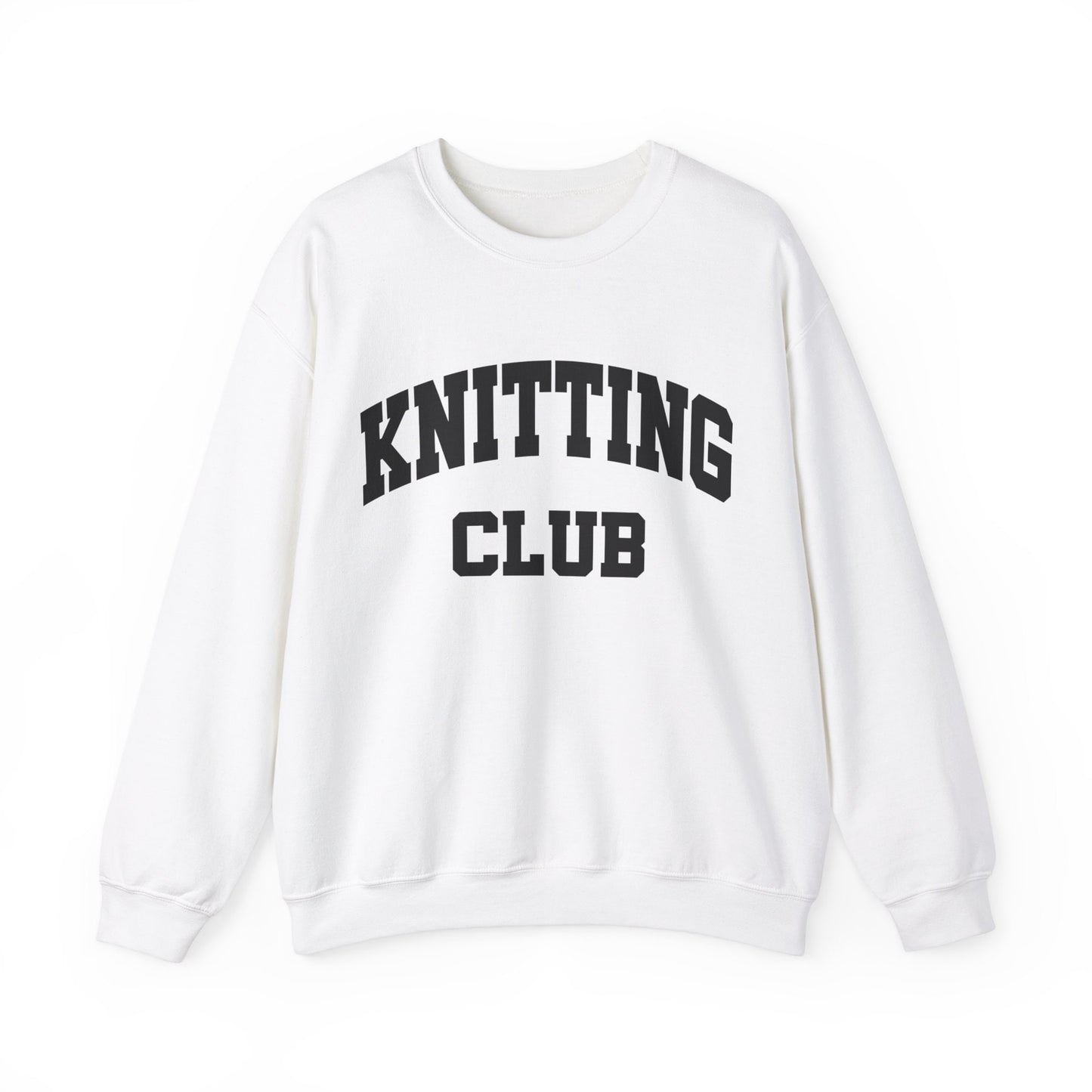 Knitting Club Knitting Sweatshirt Gildan Crewneck Knitting Lover Crafters Gift For Her Knitter Knit Sweatshirt Hobby Shirt Gift For Knitters