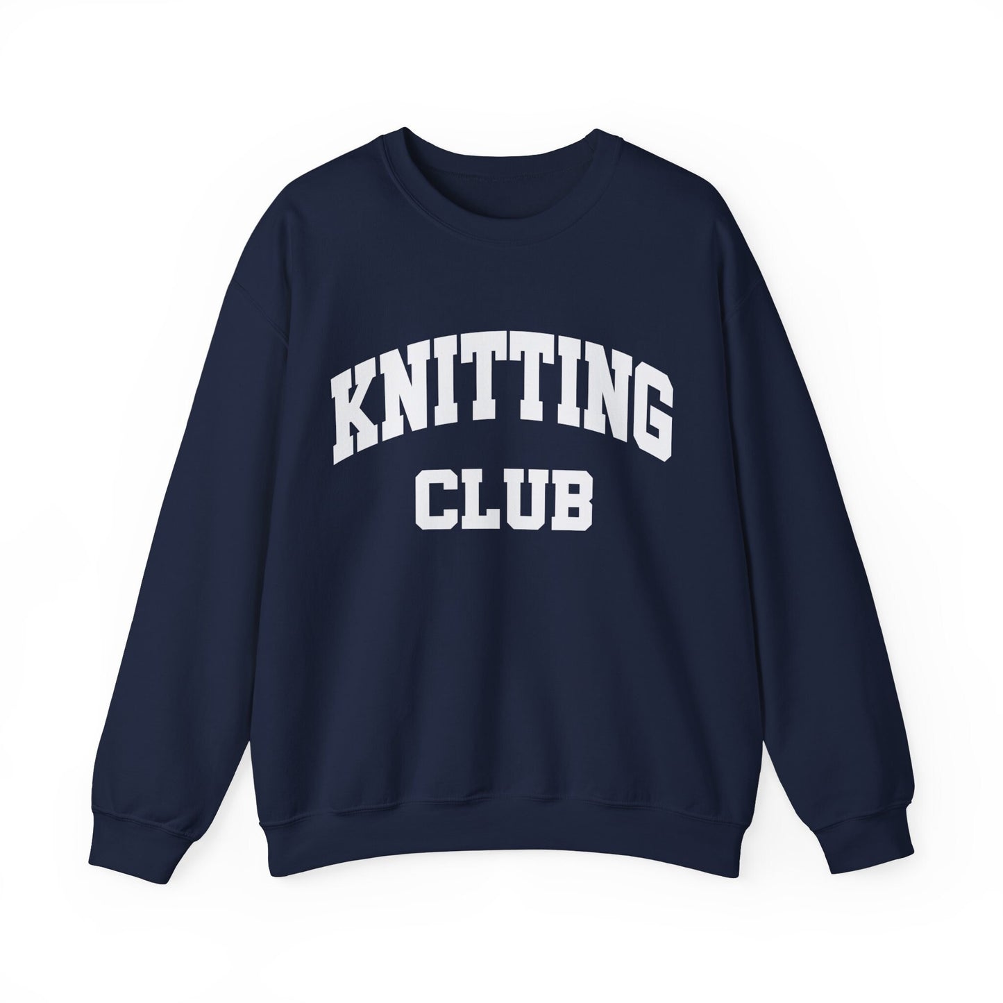 Knitting Club Knitting Sweatshirt Gildan Crewneck Knitting Lover Crafters Gift For Her Knitter Knit Sweatshirt Hobby Shirt Gift For Knitters