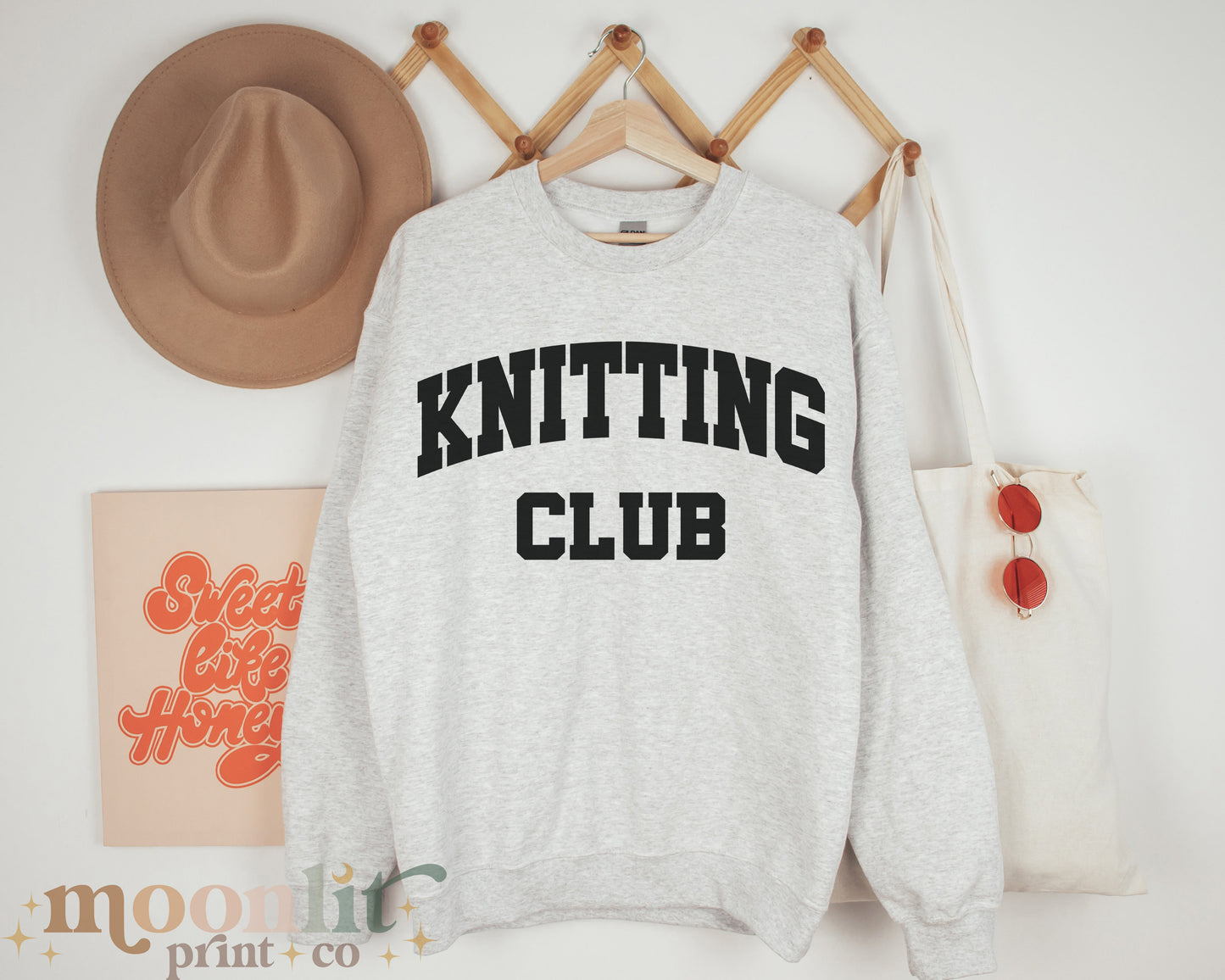 Knitting Club Knitting Sweatshirt Gildan Crewneck Knitting Lover Crafters Gift For Her Knitter Knit Sweatshirt Hobby Shirt Gift For Knitters