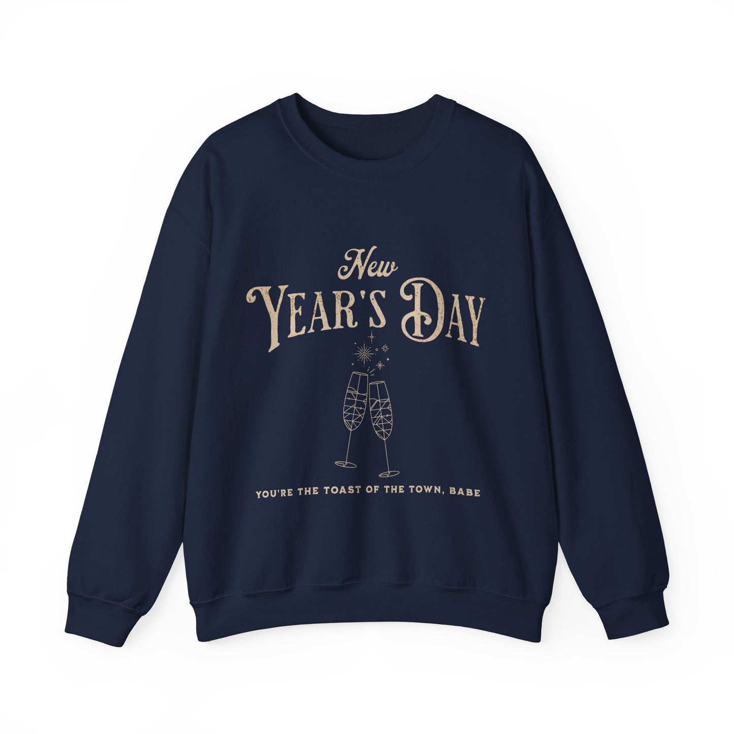 New Year's Day Gildan Crewneck Toast Of The Town Rep Era Reputation Album Tswift New Year 2024 Celebration Shirt Merry Swiftmas Swiftie Gift