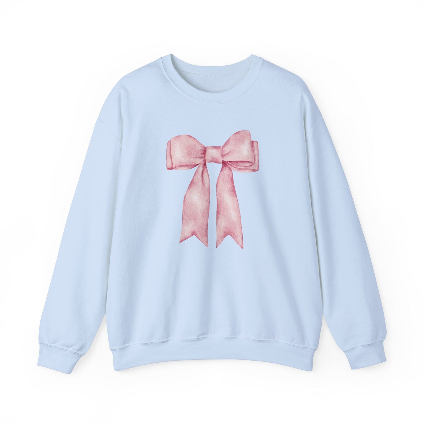 Pink Bow Sweatshirt Coquette Aesthetic Trendy Bow Crewneck Cute Coquette Top Trendy Y2K Shirt Gift For Her Coquette Clothing Aesthetic Shirt