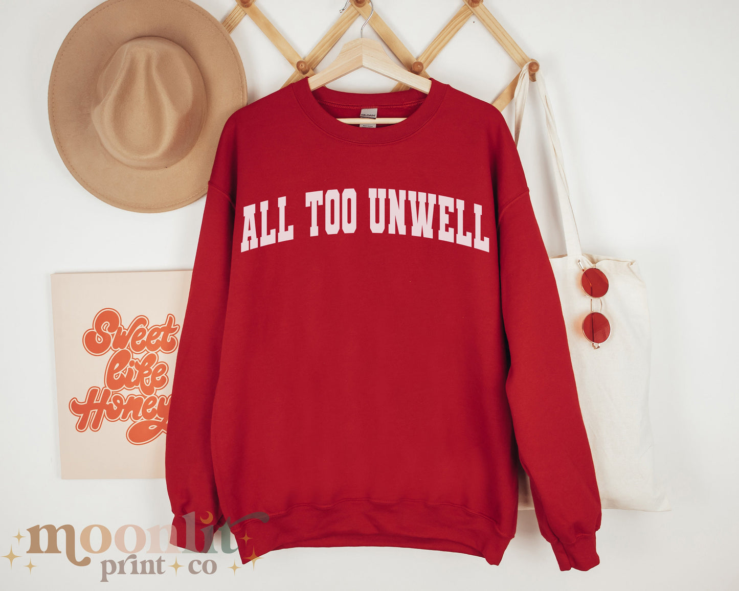 All Too Well All Too Unwell Swiftie Gildan Crewneck