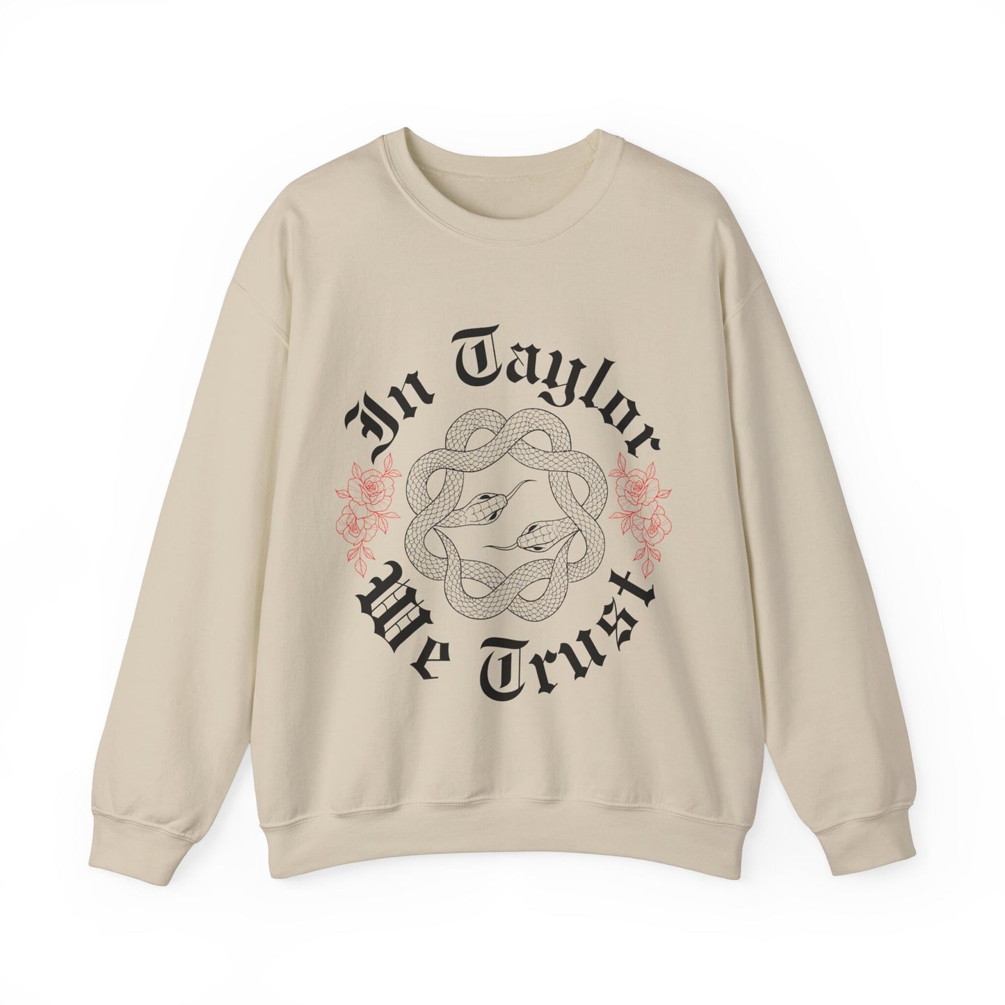 In Taylor We Trust Gildan Crewneck Trendy Sweatshirt Reputation Album Snake Shirt In My Rep Era Swiftie Sweatshirt Gift For Her Swiftie Gift