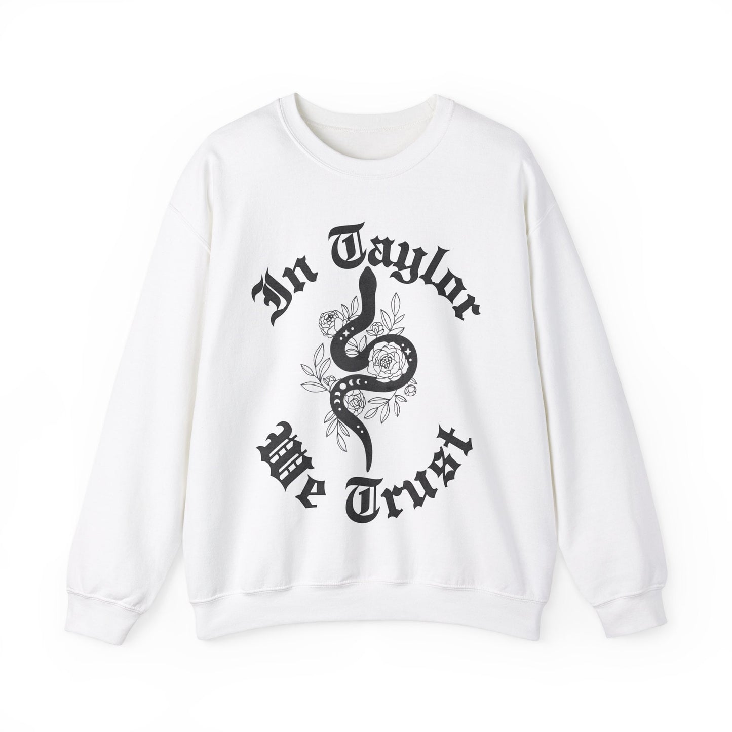 In Taylor We Trust Gildan Crewneck Trendy Sweatshirt Reputation Album Snake Shirt In My Rep Era Swiftie Sweatshirt Gift For Her Swiftie Gift