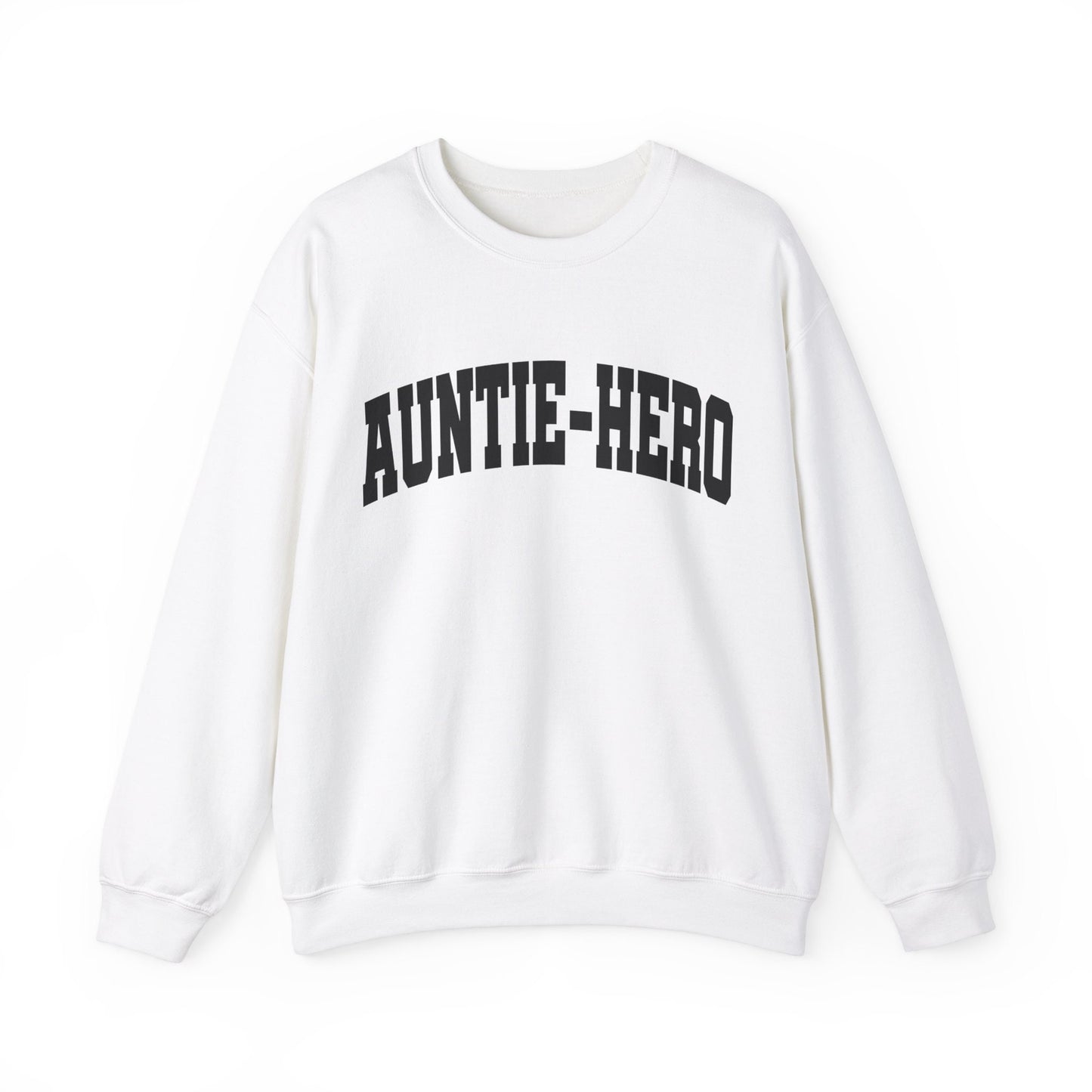 Auntie Hero Gildan Crewneck Funny Anti-Hero Sweatshirt