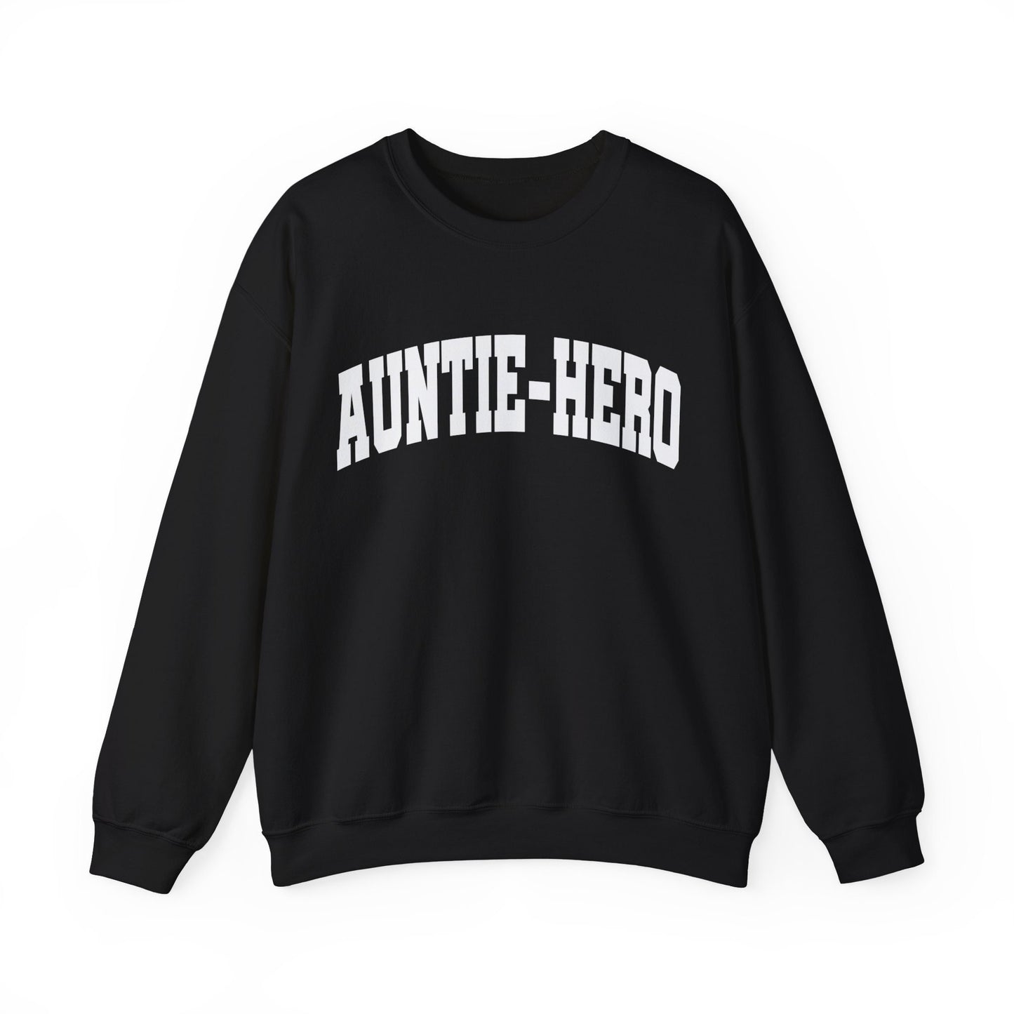 Auntie Hero Gildan Crewneck Funny Anti-Hero Sweatshirt