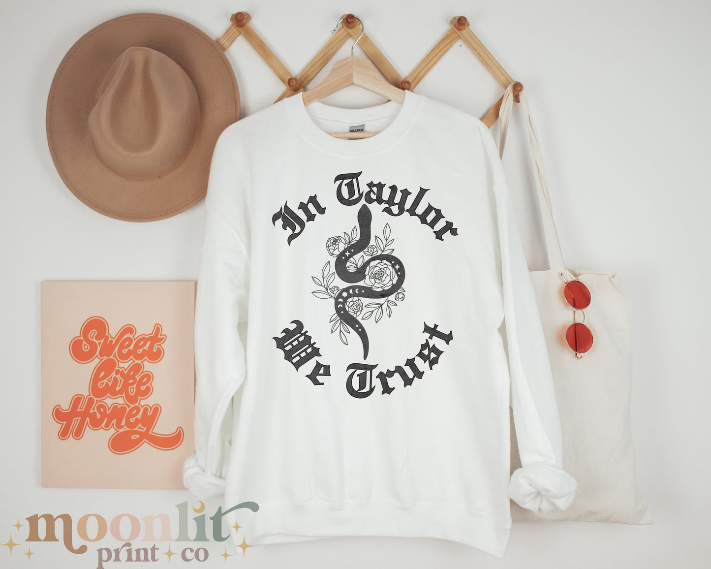 In Taylor We Trust Gildan Crewneck Trendy Sweatshirt Reputation Album Snake Shirt In My Rep Era Swiftie Sweatshirt Gift For Her Swiftie Gift