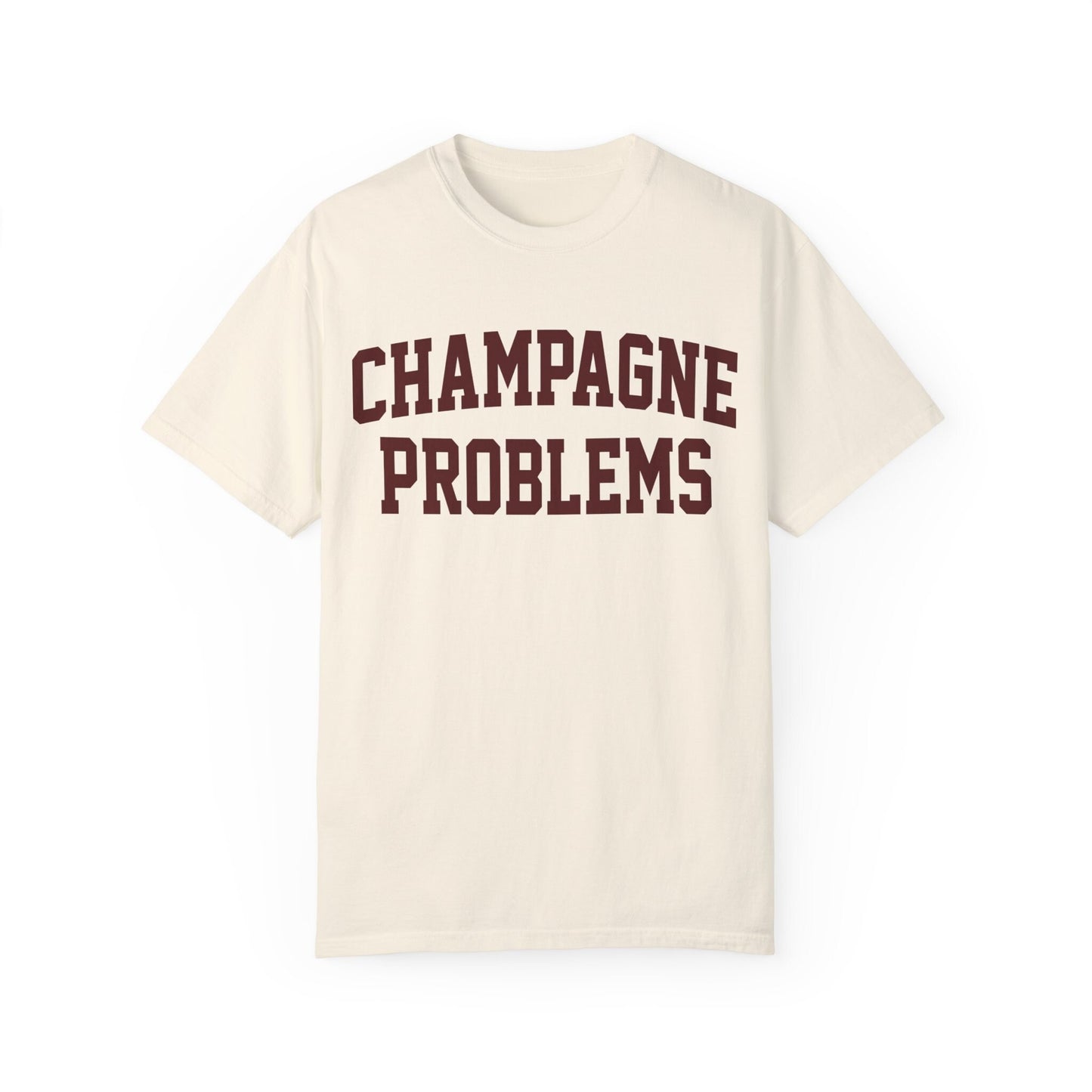 Champagne Problems Comfort Colors Swiftie Shirt Varsity Letter Trendy Shirt Gift For Her Tswift Eras College Letter Tswift Fangirl Maroon