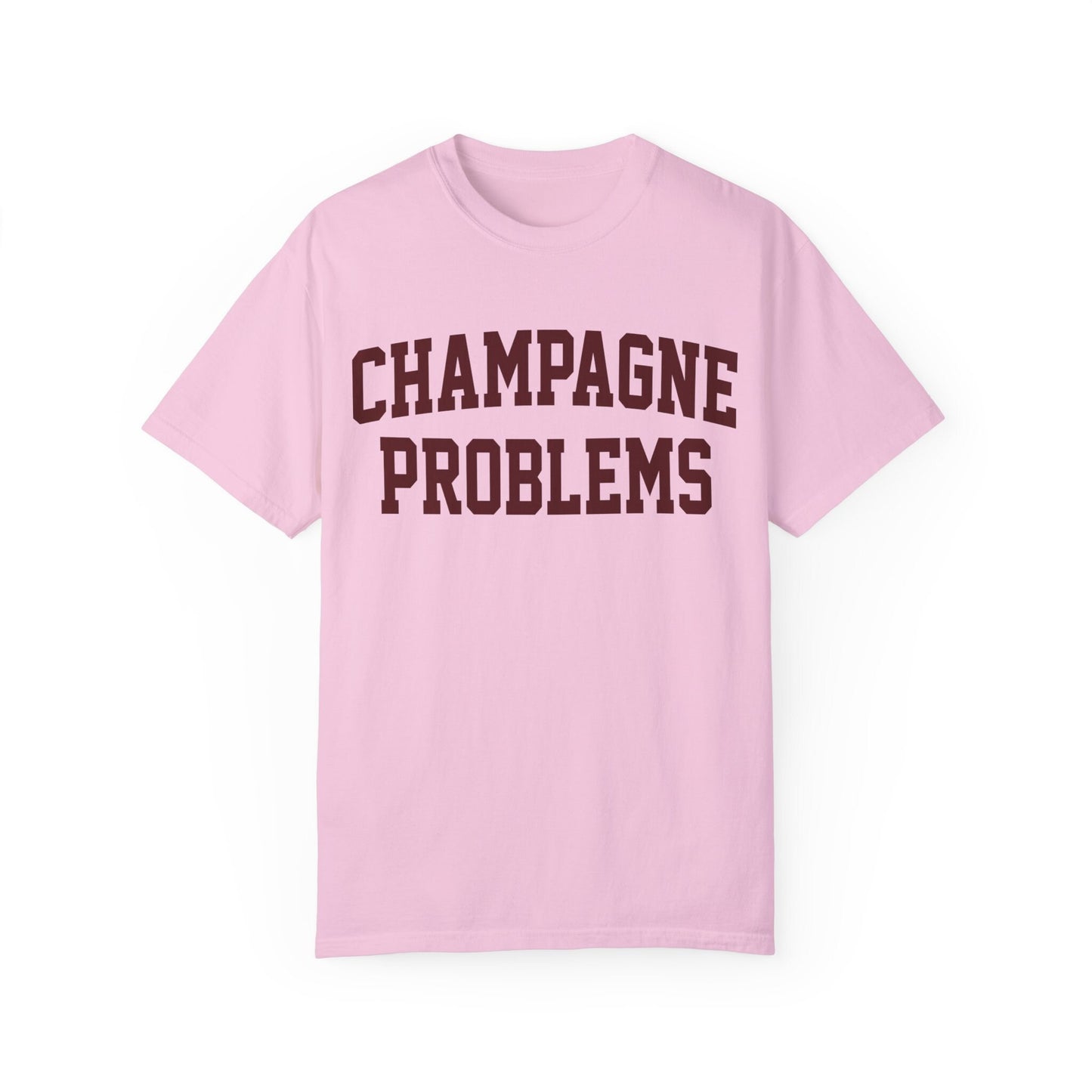 Champagne Problems Comfort Colors Swiftie Shirt Varsity Letter Trendy Shirt Gift For Her Tswift Eras College Letter Tswift Fangirl Maroon