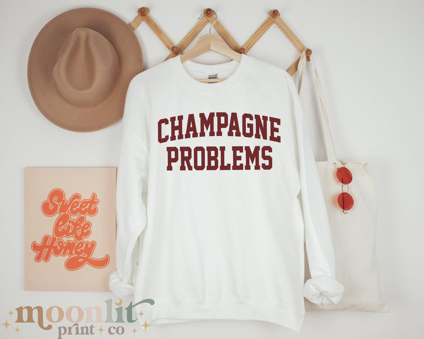 Champagne Problems Comfort Colors Swiftie Shirt Varsity Letter Trendy Shirt Gift For Her Tswift Eras College Letter Tswift Fangirl Maroon