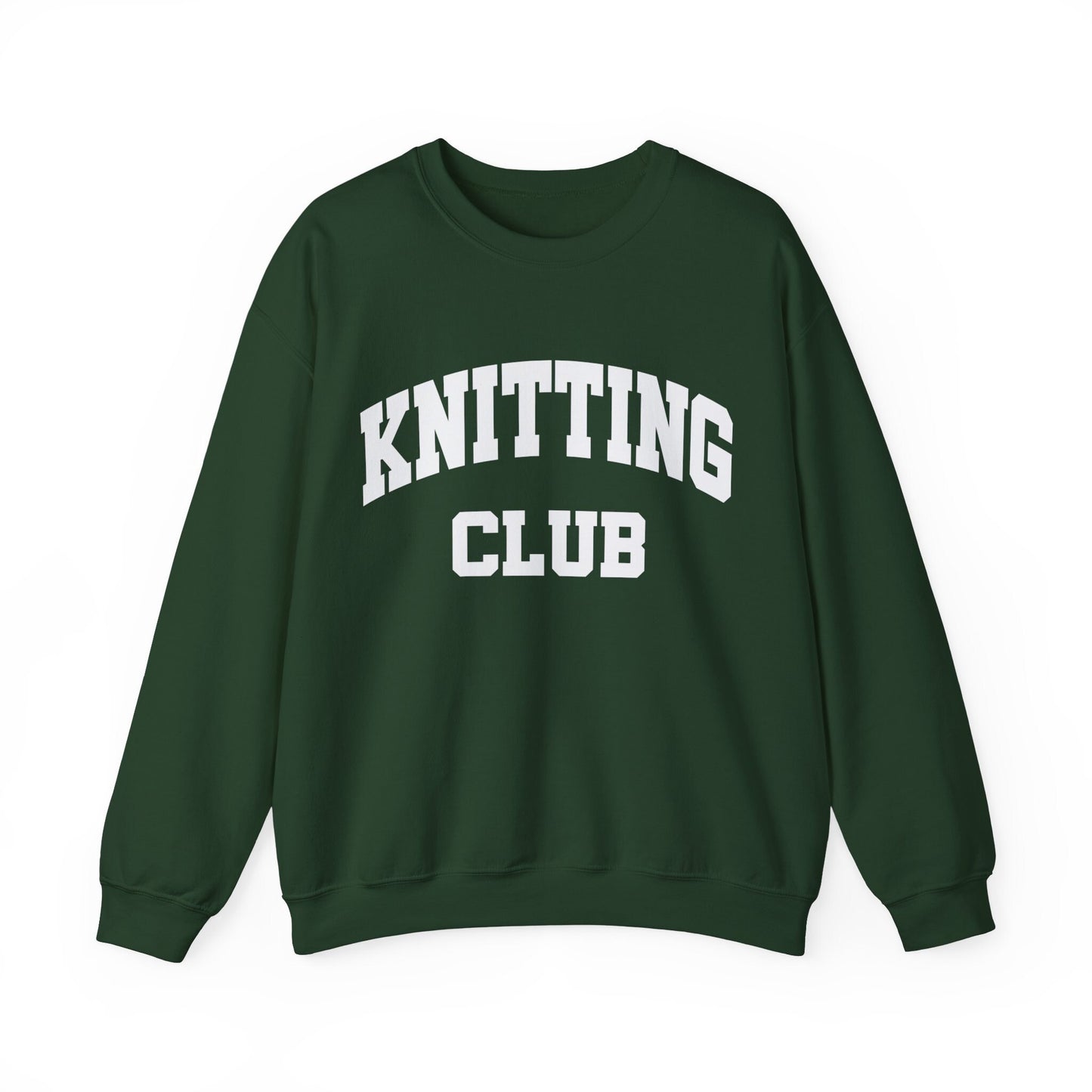 Knitting Club Knitting Sweatshirt Gildan Crewneck Knitting Lover Crafters Gift For Her Knitter Knit Sweatshirt Hobby Shirt Gift For Knitters