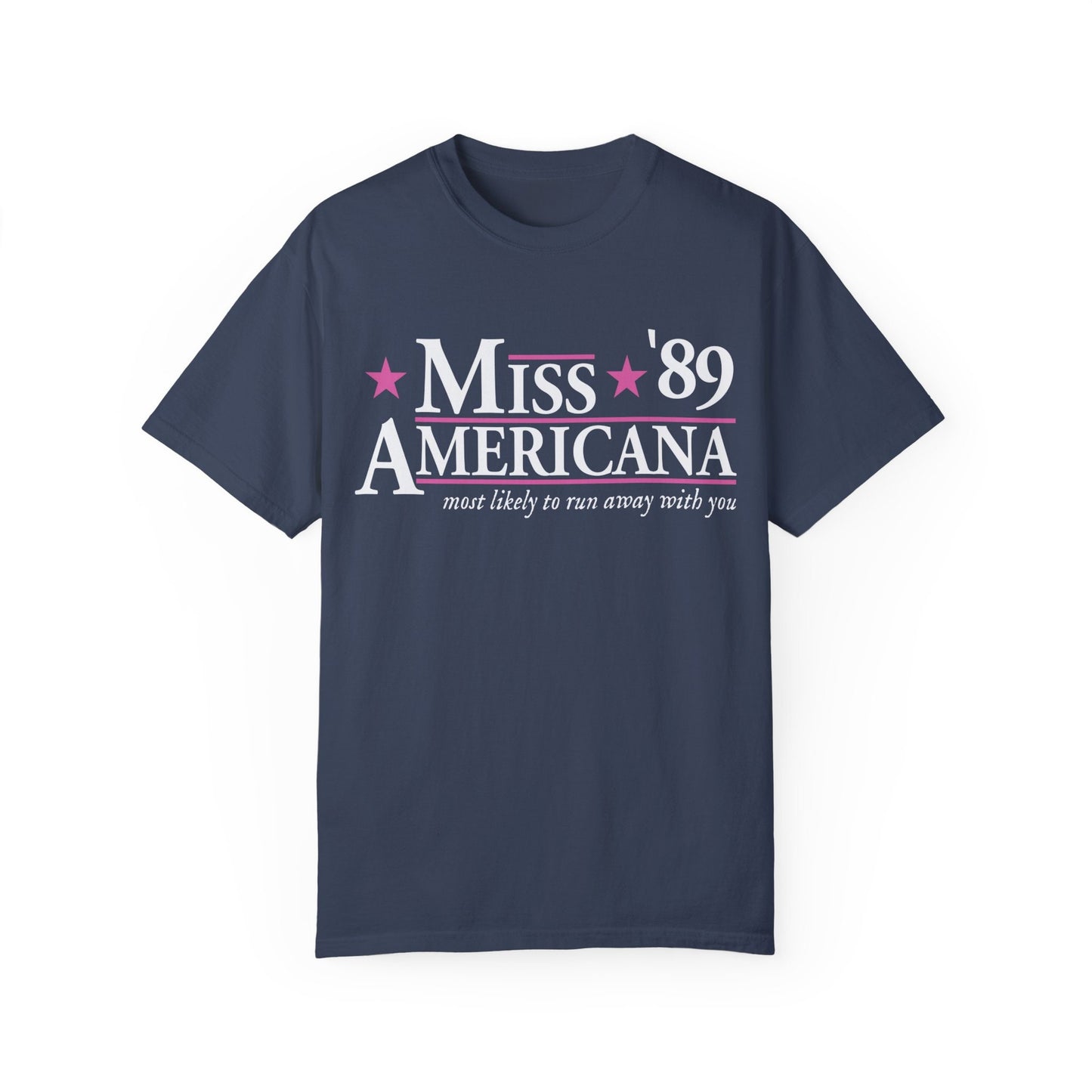 Miss Americana Comfort Color Election Shirt 2024 Presidential Election Campaign Funny Campaign Shirt Tswift Swiftie Gift Swift For President